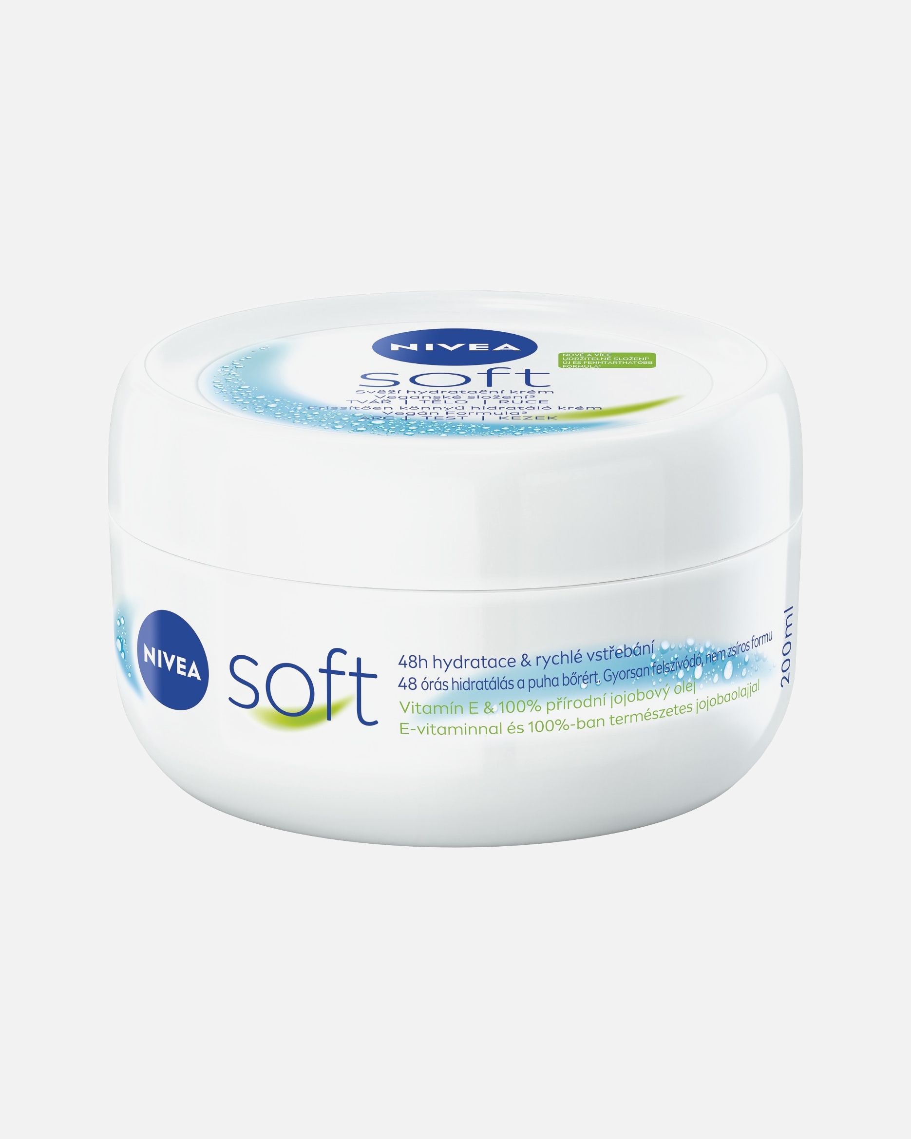 Telový krém pre Unisex NIVEA Soft hydratačný krém 200 ml