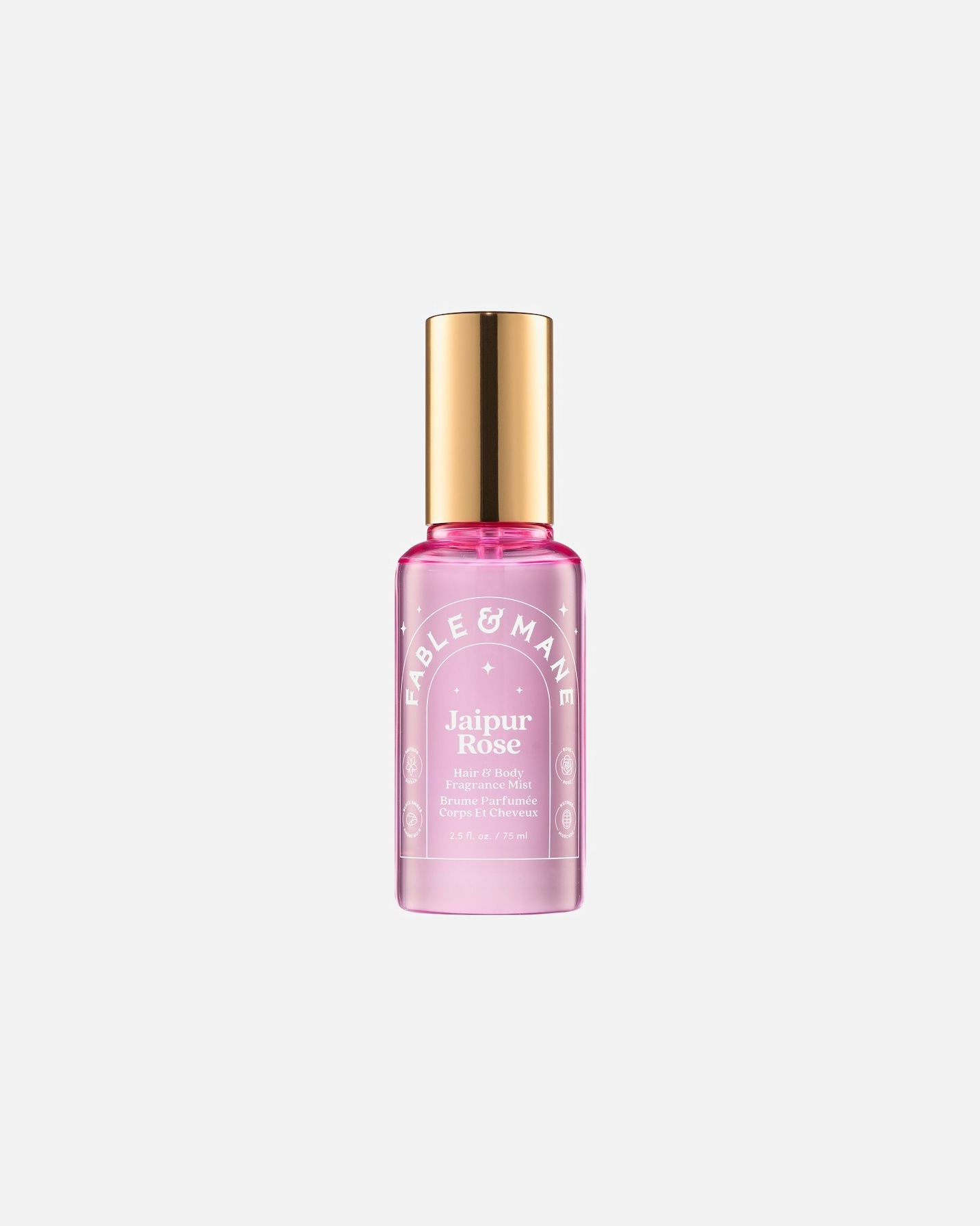 Parfum na vlasy pre Unisex Fable & Mane Jaipur Rose Hair & Body Fragrance 75 ml