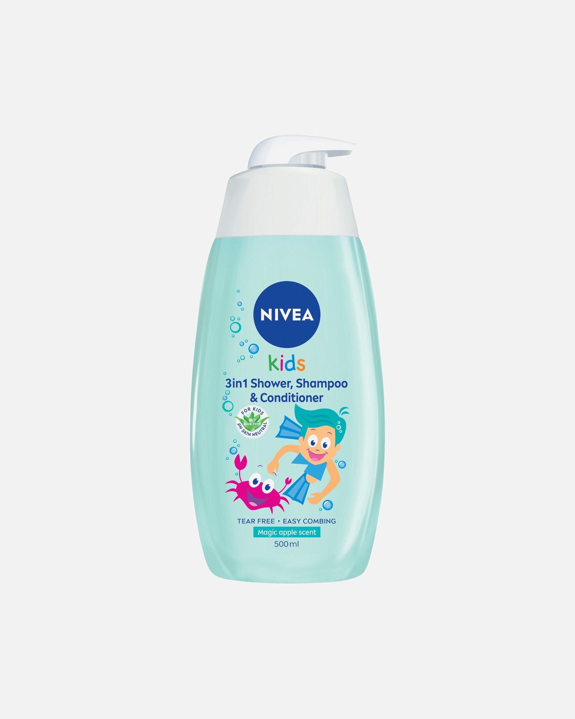 Sprchový gél pre Unisex NIVEA Kids 2v1 sprchový gél a šampón pre chlapcov 500 ml