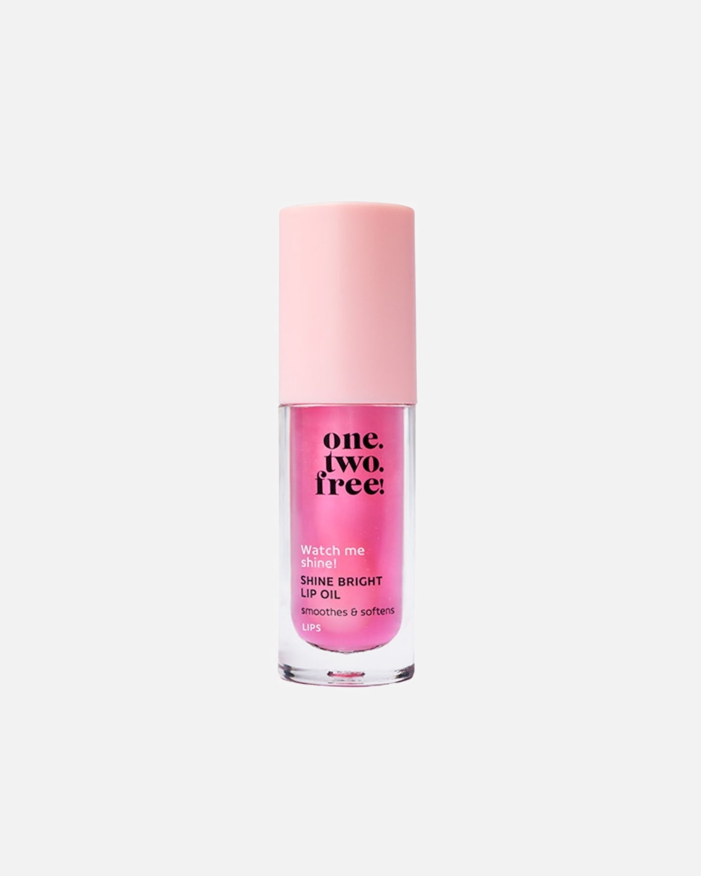 Olej na pery pre Unisex one.two.free! Shine Bright 03 - ICONIC PINK