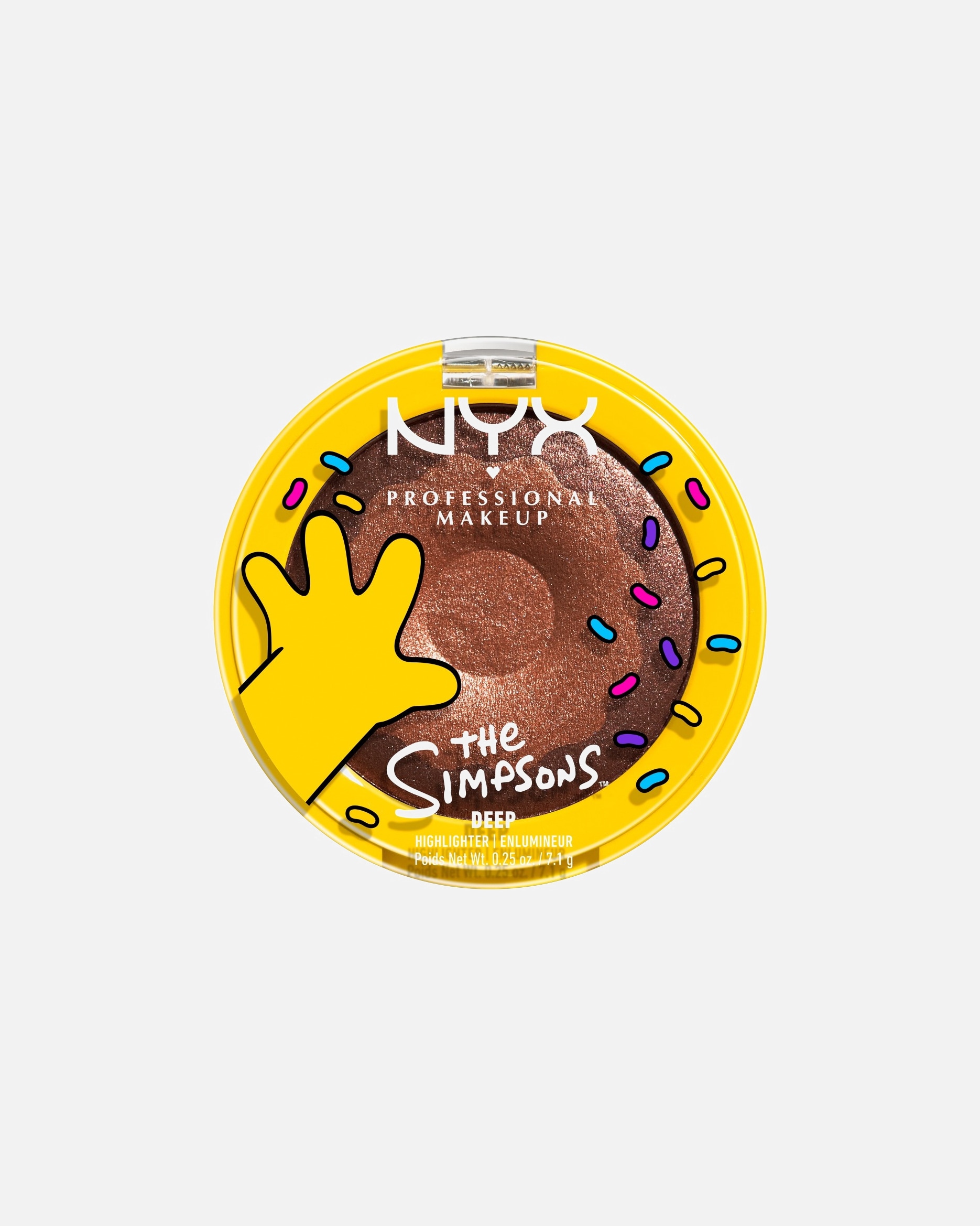 Rozjasňovač pre Pre ženy NYX Professional Makeup SIMPSONS Simpsons Donut Highlighter GLAZED OVER