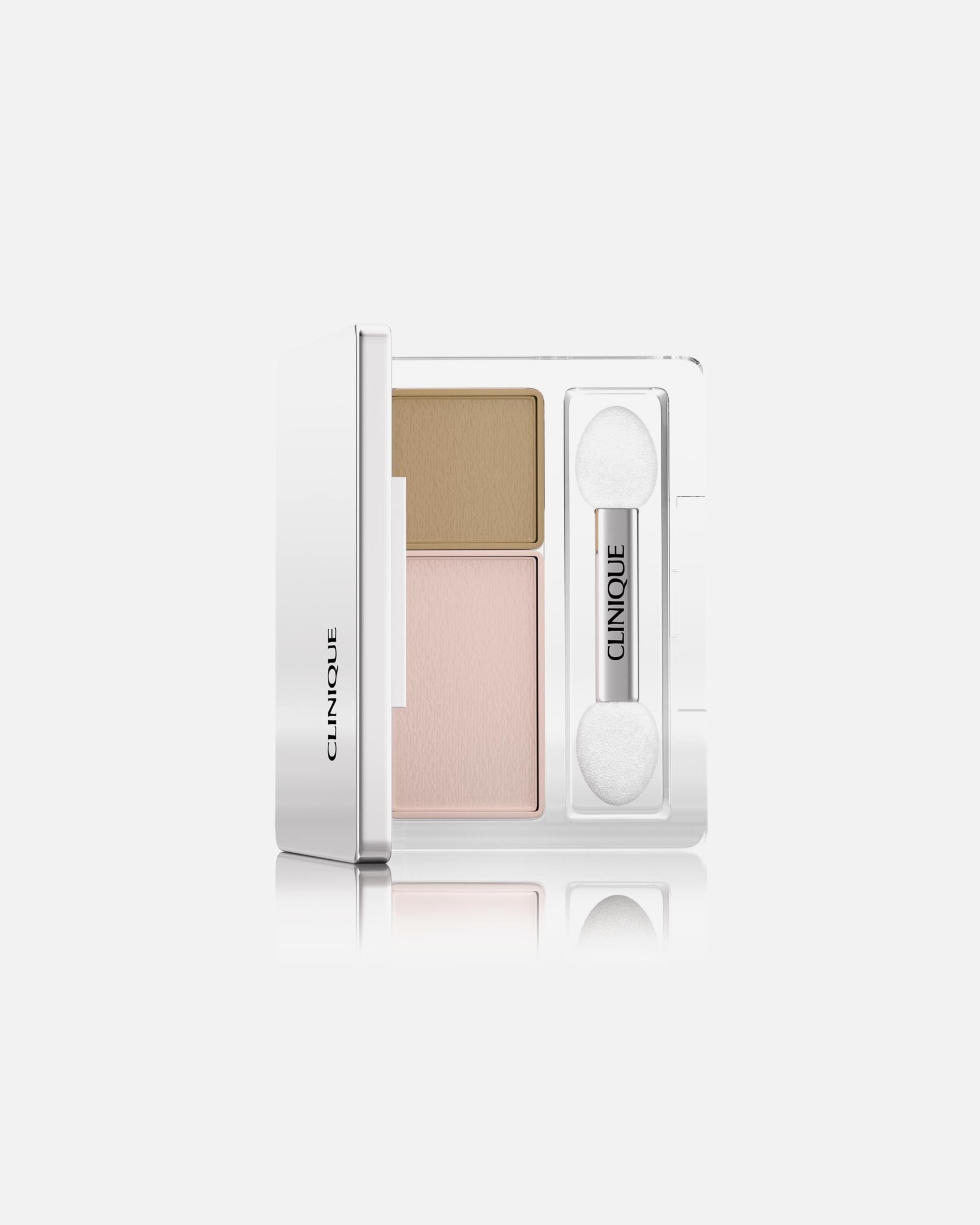Očné tiene pre Unisex Clinique Duo Eyeshadow 17 - SEASHELL PINK / FAWN SATIN