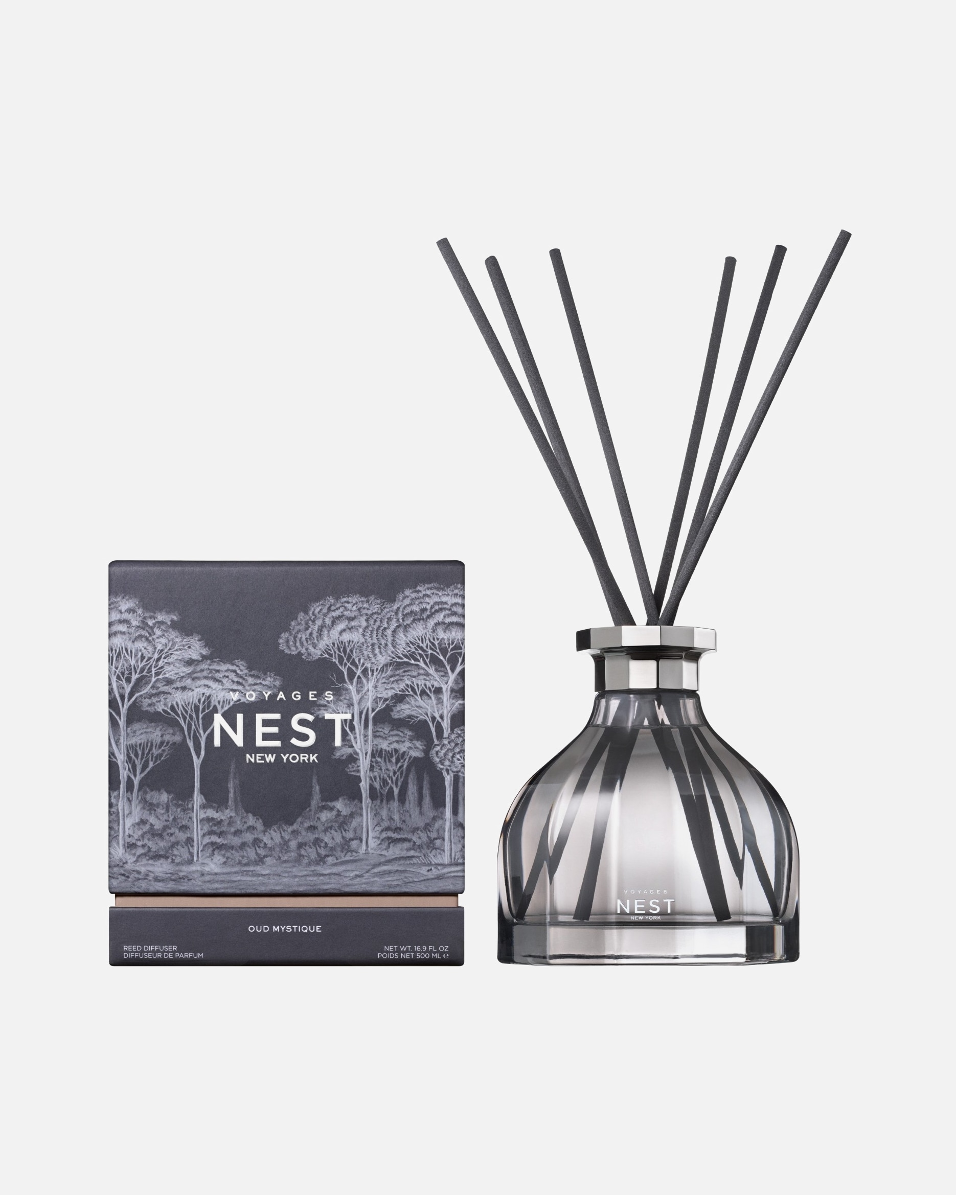 Vôňa do bytu pre Unisex NEST NEW YORK Default Brand Line Voyages Oud Mystique Reed Diffuser 500 ml
