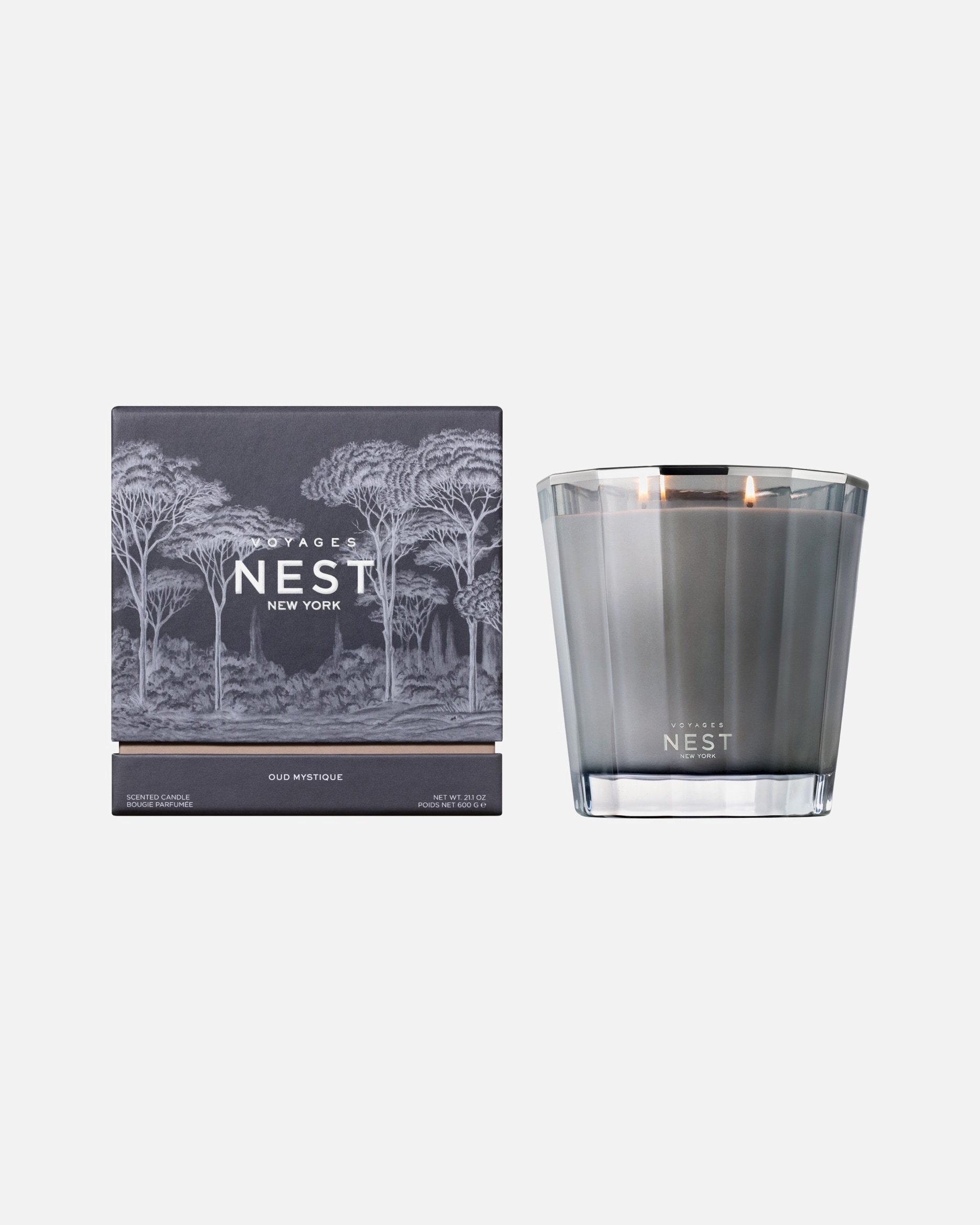 Sviečka pre Unisex NEST NEW YORK Default Brand Line Voyages Oud Mystique 2-Wick 600 g