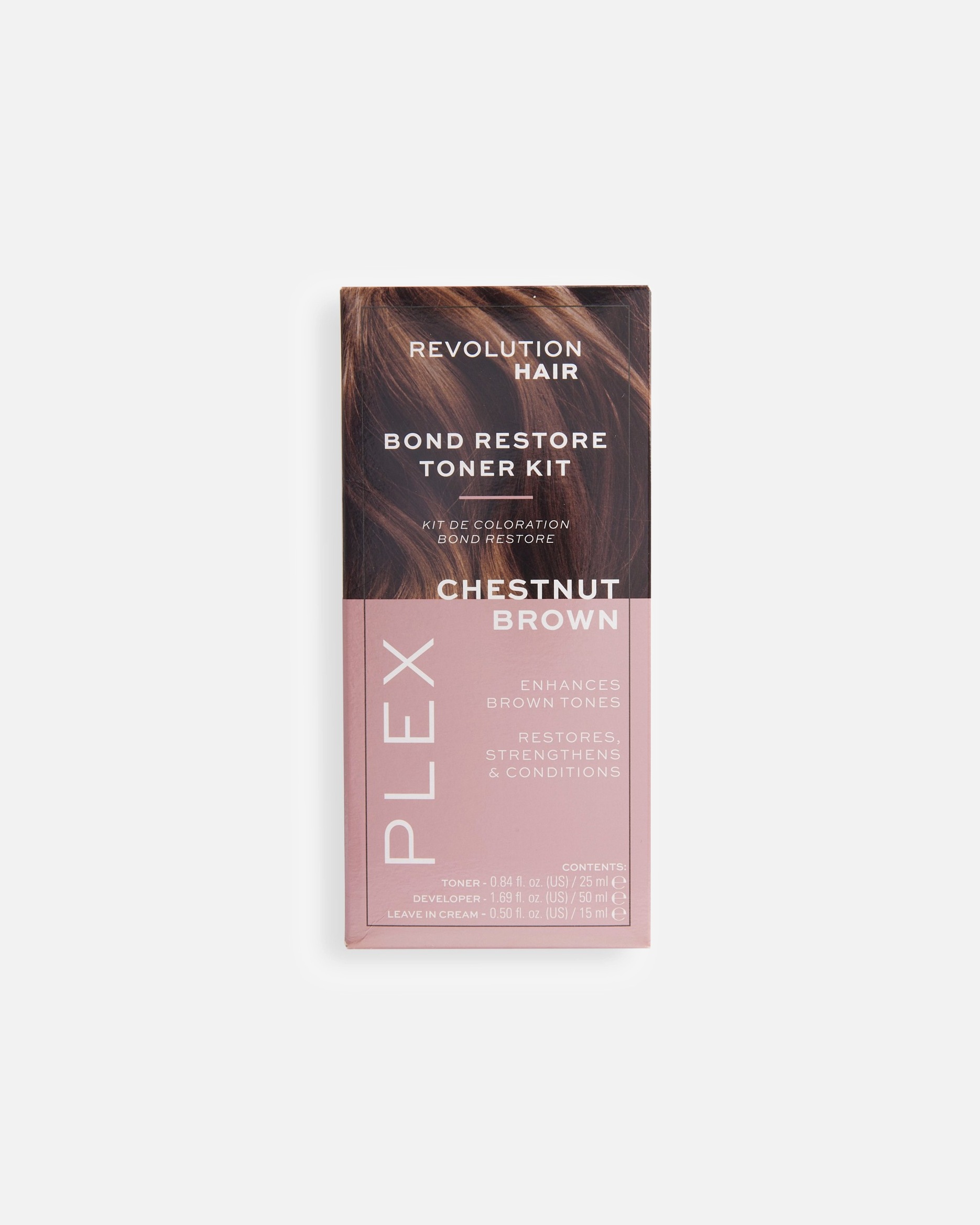 Preliv pre Unisex Revolution Hair Plex Bond Restore Toner Kit Chestnut