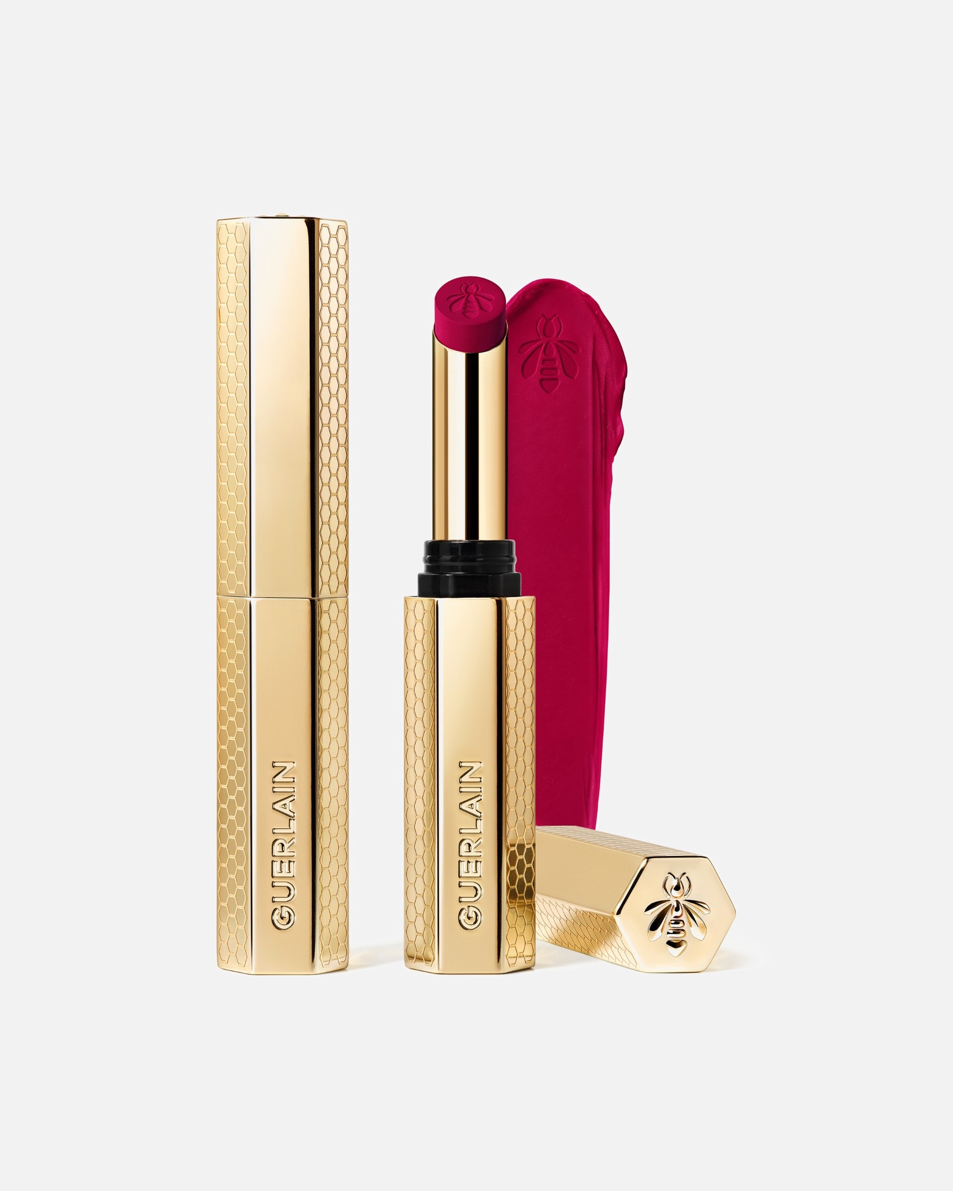 Rúž na pery pre Unisex Guerlain KissKiss Intenzívny rúž obohatený o med 395 BOLD FUCHSIA
