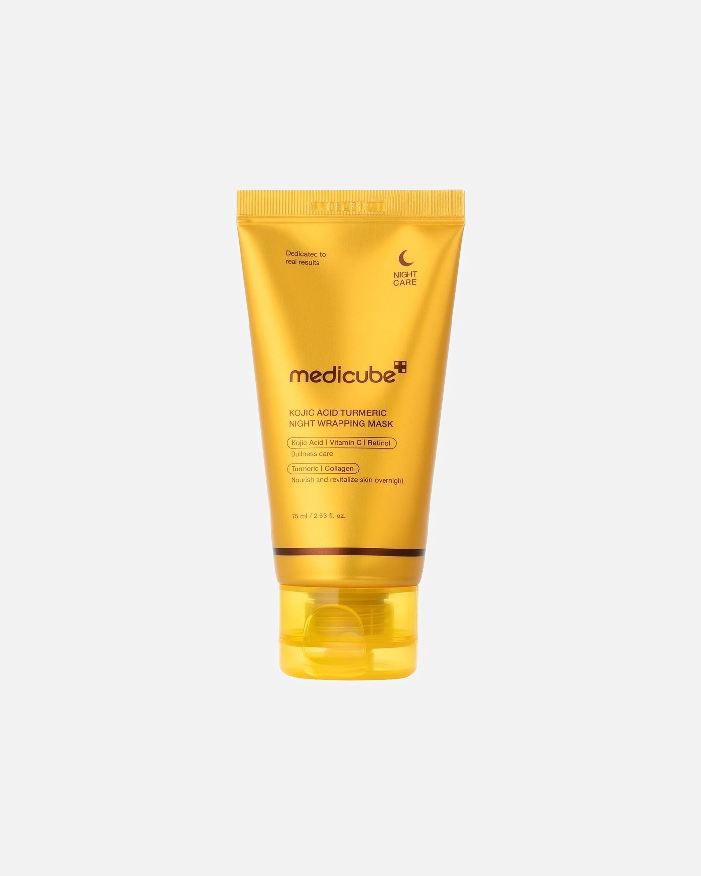 Rozjasňujúca maska pre Unisex Medicube PDRN Pink Kojic Acid Turmeric Night Wrapping Mask 75 ml