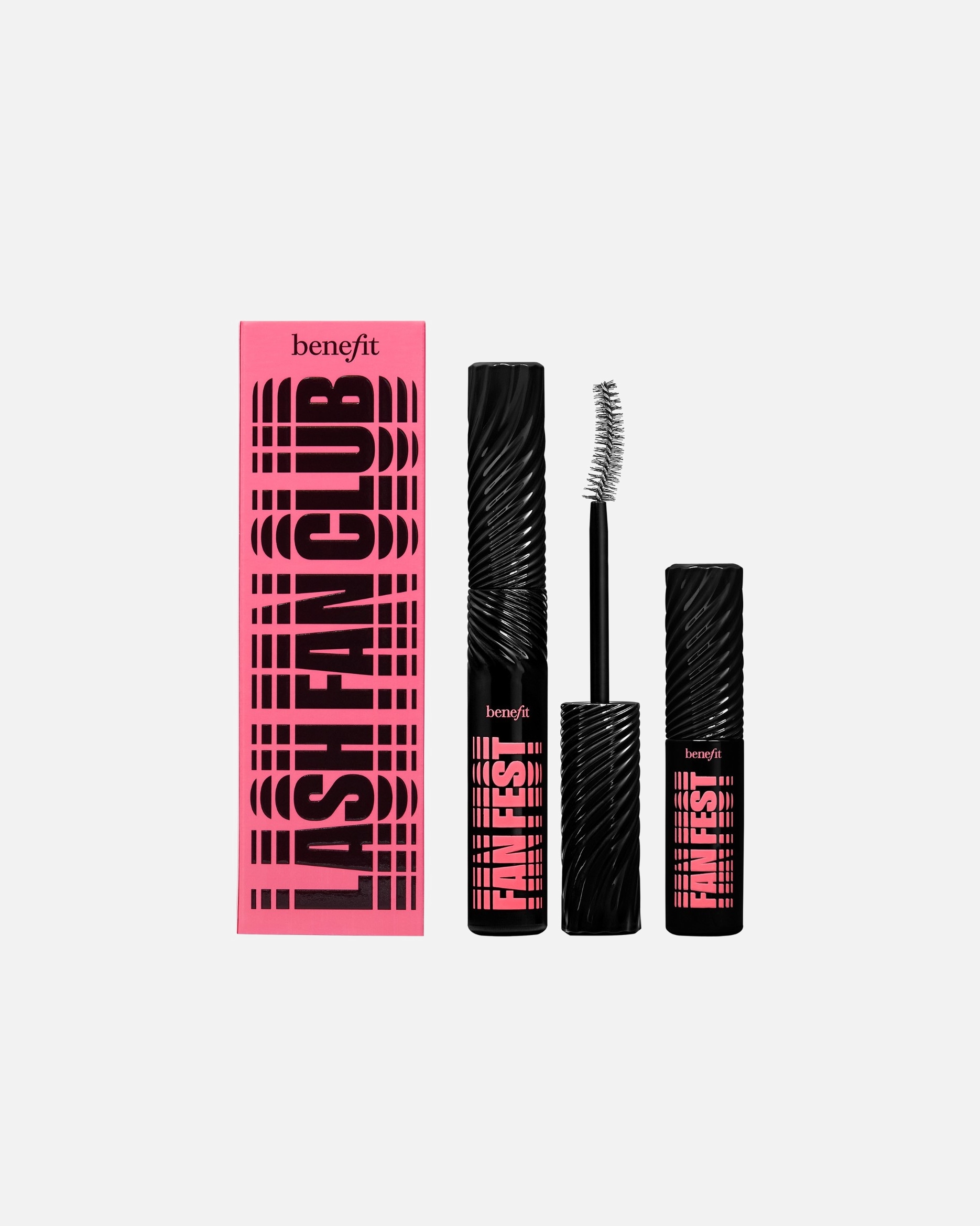 Sada na líčenie očí pre Unisex Benefit Mascara Collection Lash Fan Club – duo objemových riaseniek s vejárovým efektom 1 kus