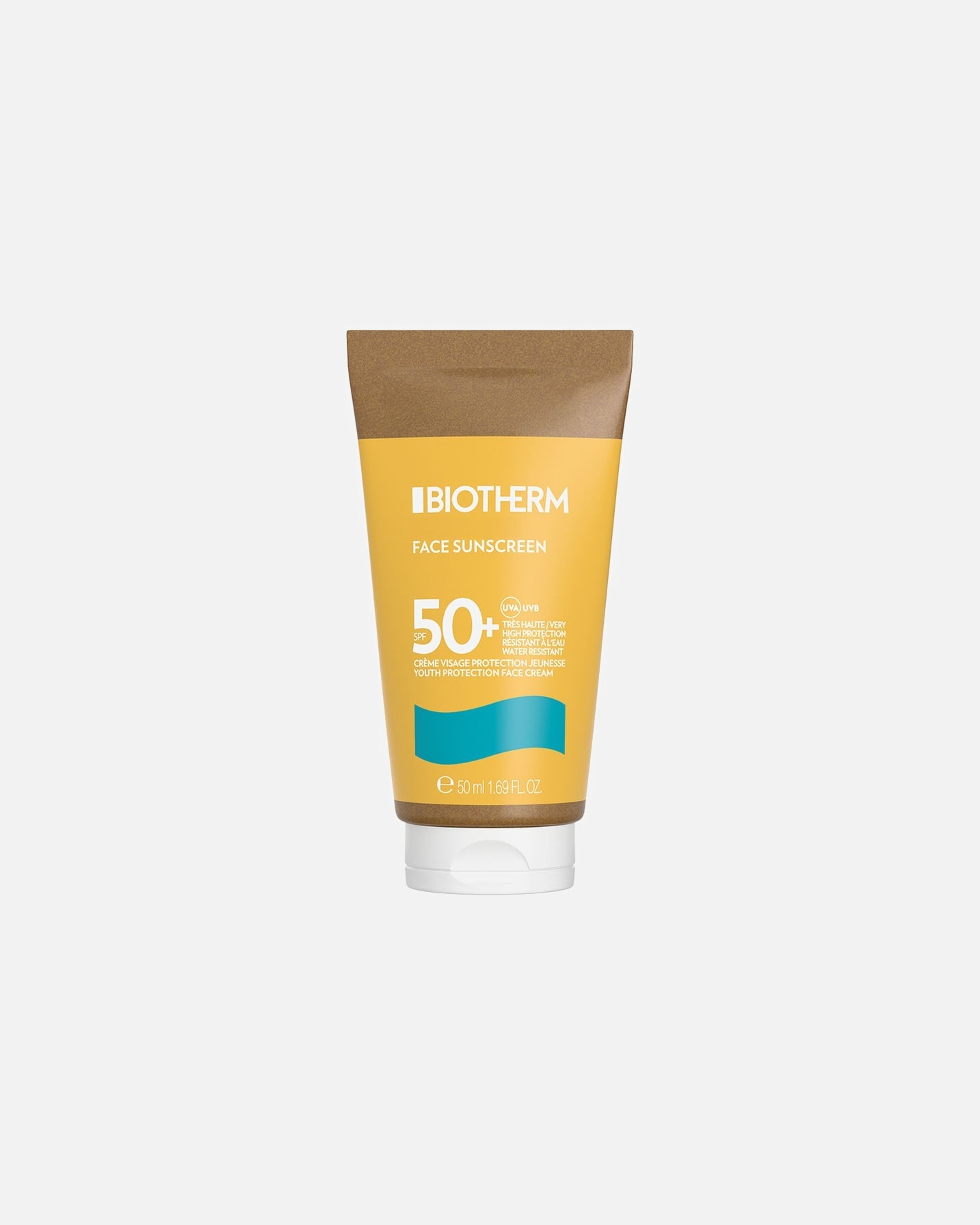Krém na opaľovanie na tvár pre Unisex Biotherm Water Lover Face SPF 50 50 ml