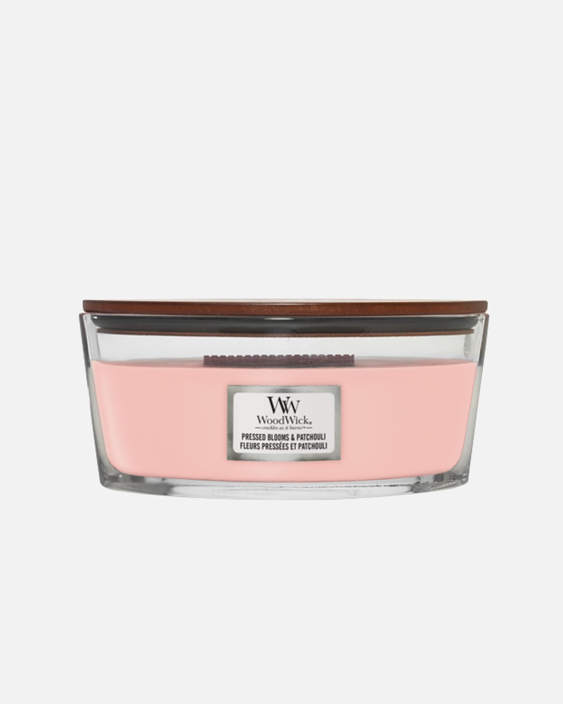 Sviečka pre Unisex WoodWick Veľká sviečka/Pressed Blooms & Patchouli 454 g