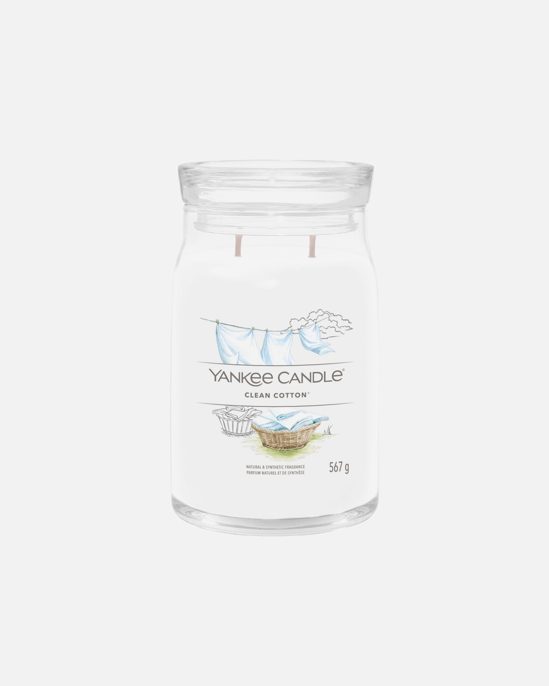 Sviečka pre Unisex YANKEE CANDLE Clean Cotton 567 g - Signature