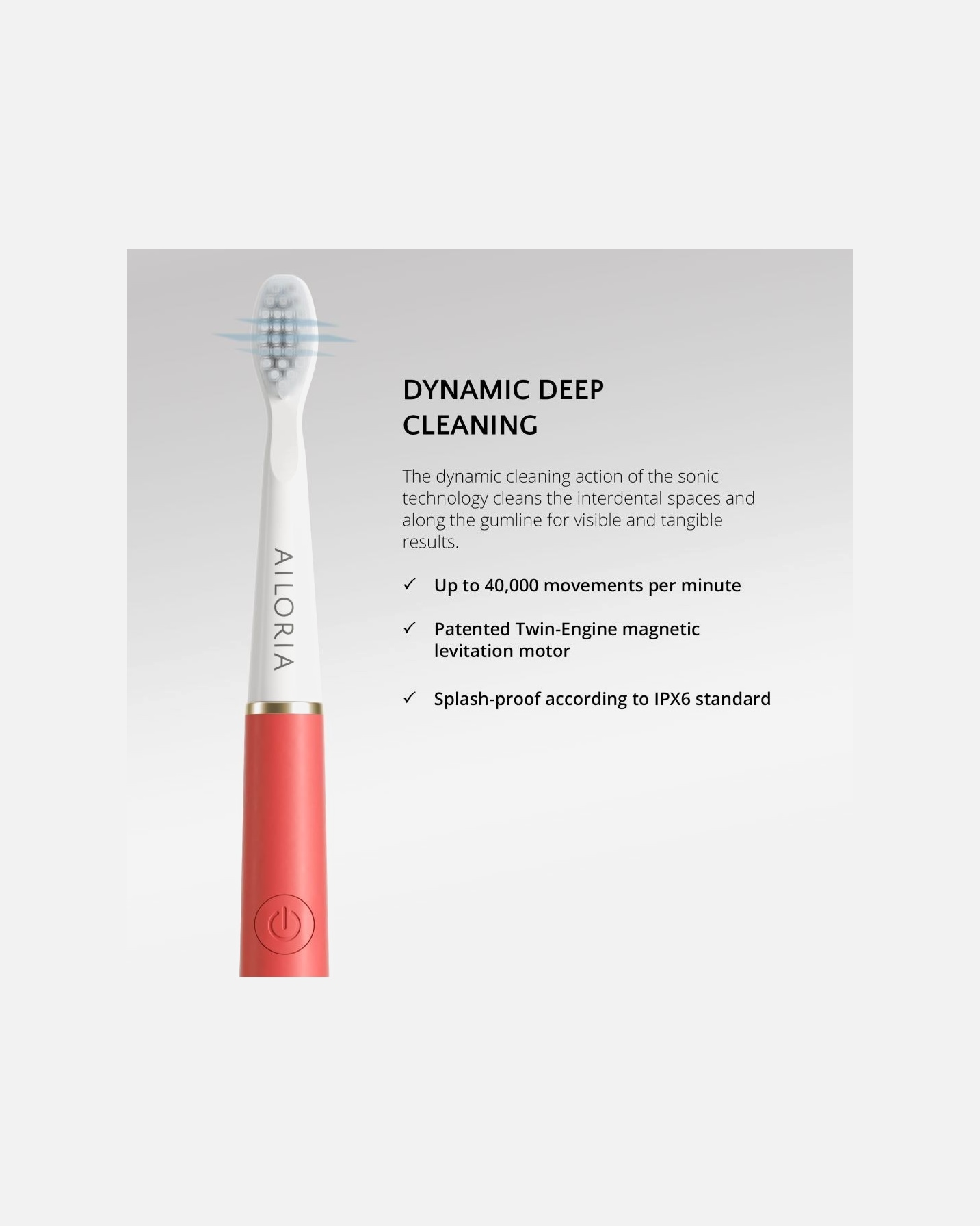 Elektrická zubná kefka pre Unisex Ailoria Pro Smile Rot