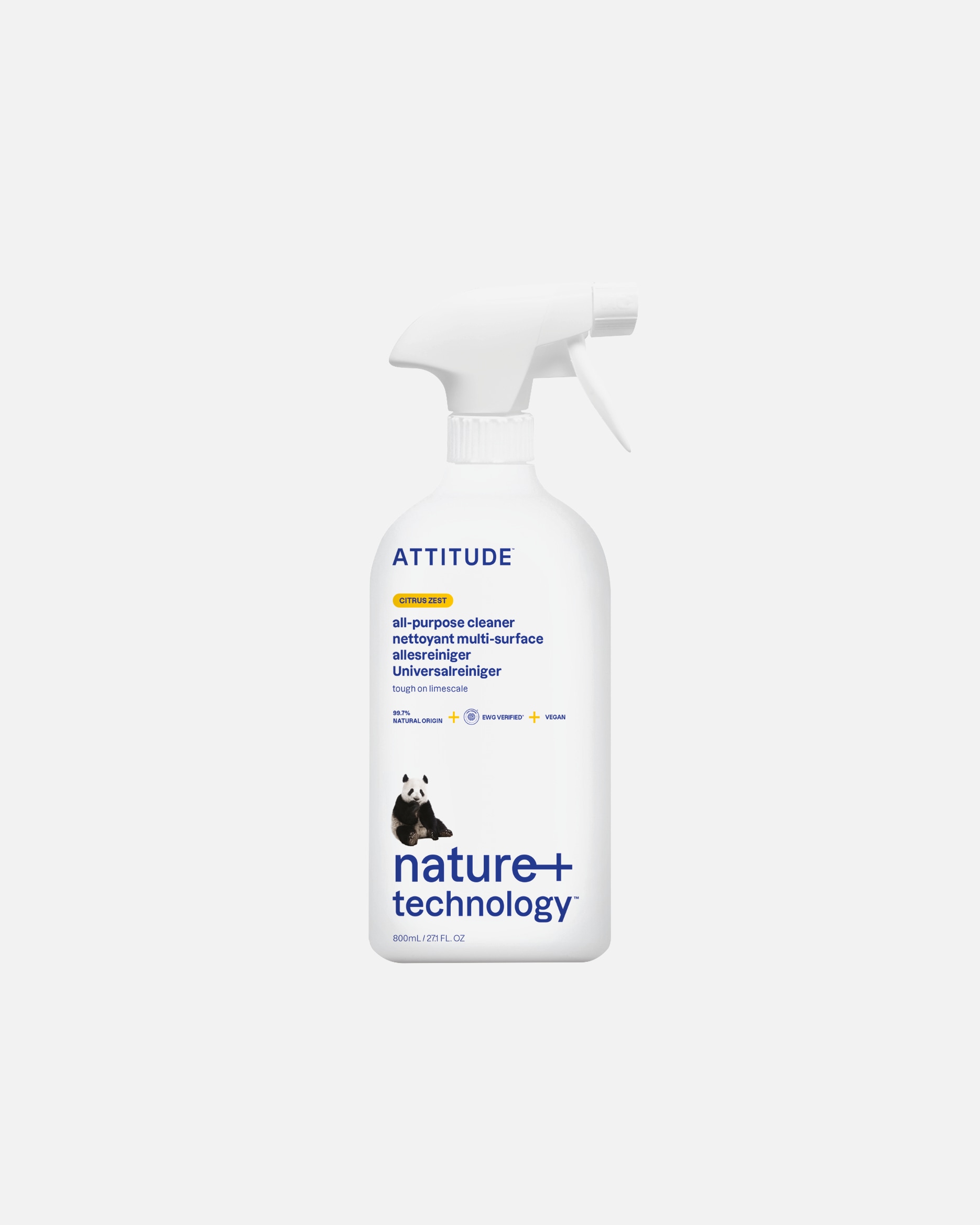 Kuchynské doplnky pre Unisex Attitude Nature+ Multi Surface Cleaner 800 ml