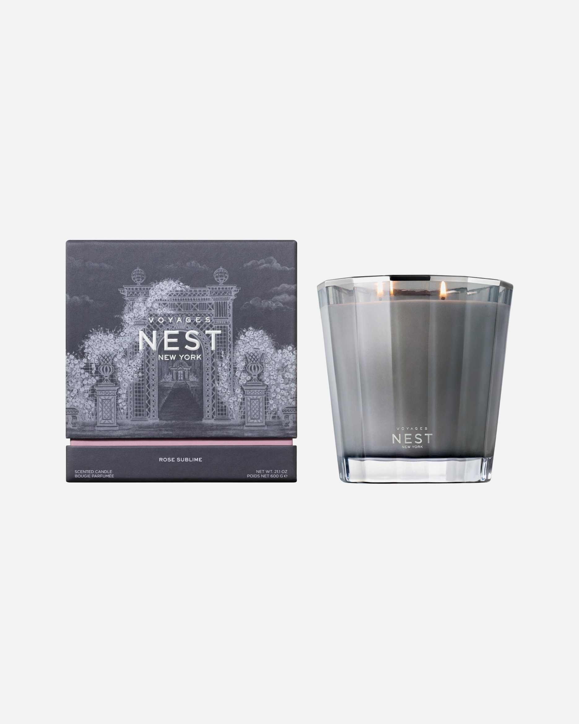 Sviečka pre Unisex NEST NEW YORK Default Brand Line Voyages Rose Sublime 2-Wick 600 g