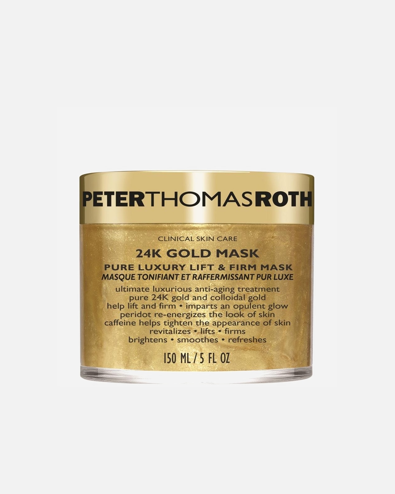 Maska proti starnutiu pre Unisex Peter Thomas Roth 24K Zlatá Maska 150 ml