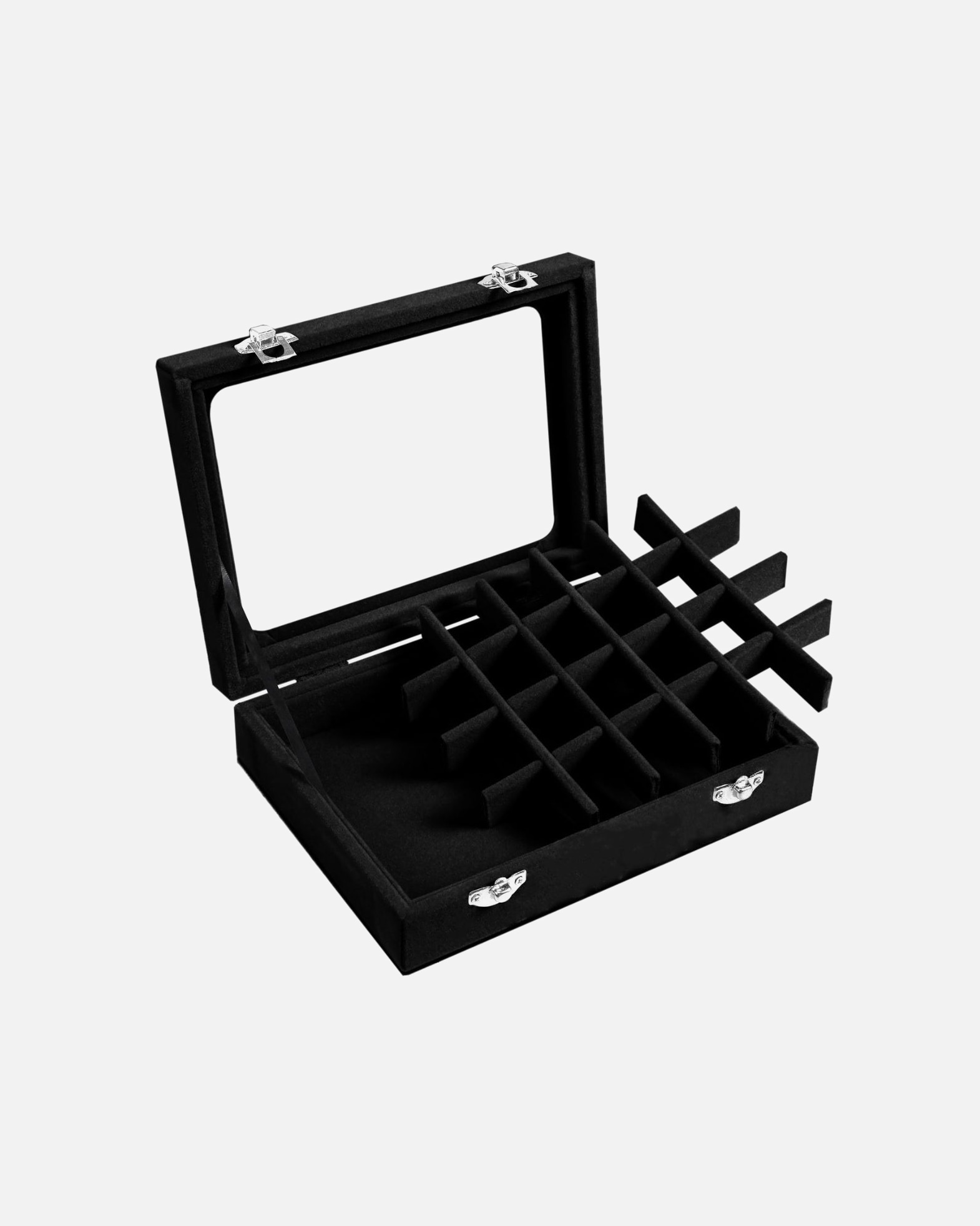 Šperkovnica pre Pre ženy UNIQ UNIQ Velúrová šperkovnica Schwarz