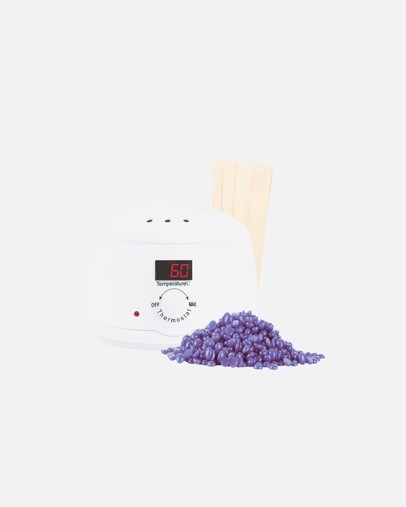 Nástroj na odstraňovanie chĺpkov pomocou IPL pre Pre ženy UNIQ Pro Wax Pearls Kit s LED displejom Weiß