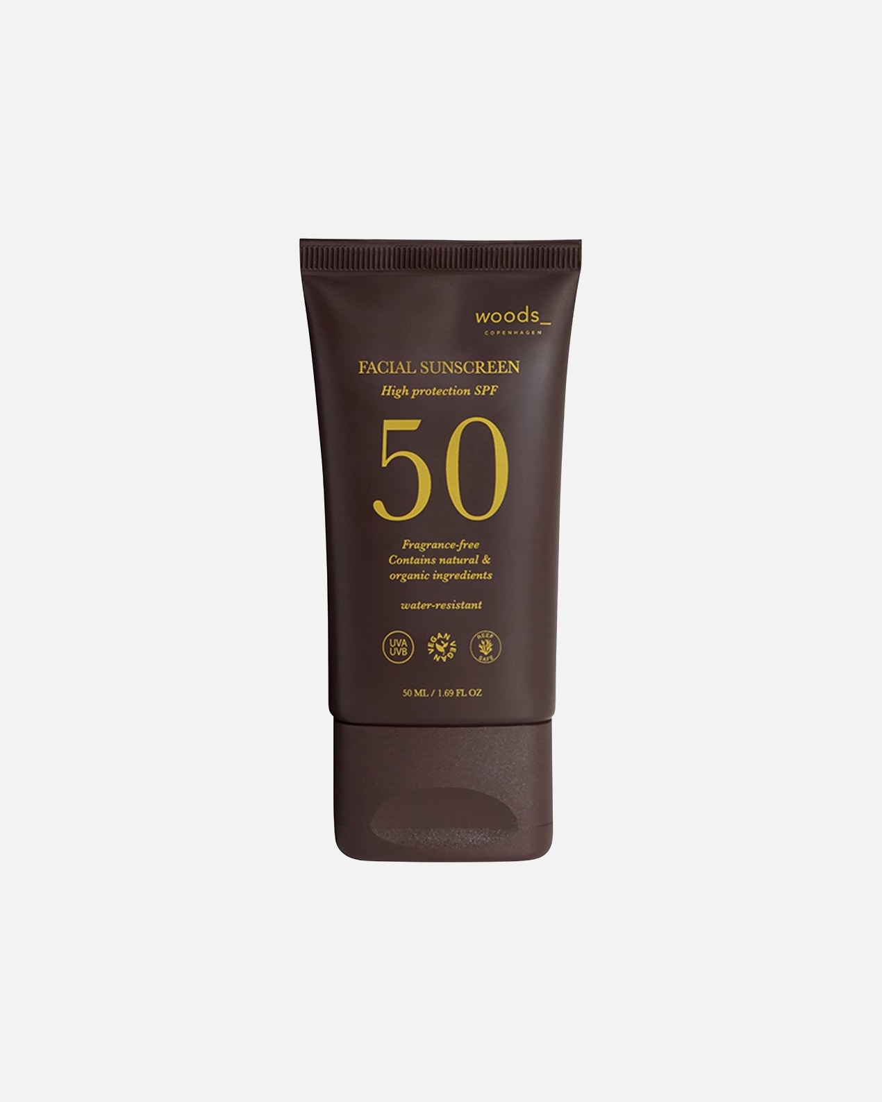 Krém na opaľovanie pre Unisex Woods Copenhagen Default Brand Line Facial Sunscreen SPF50 50 ml