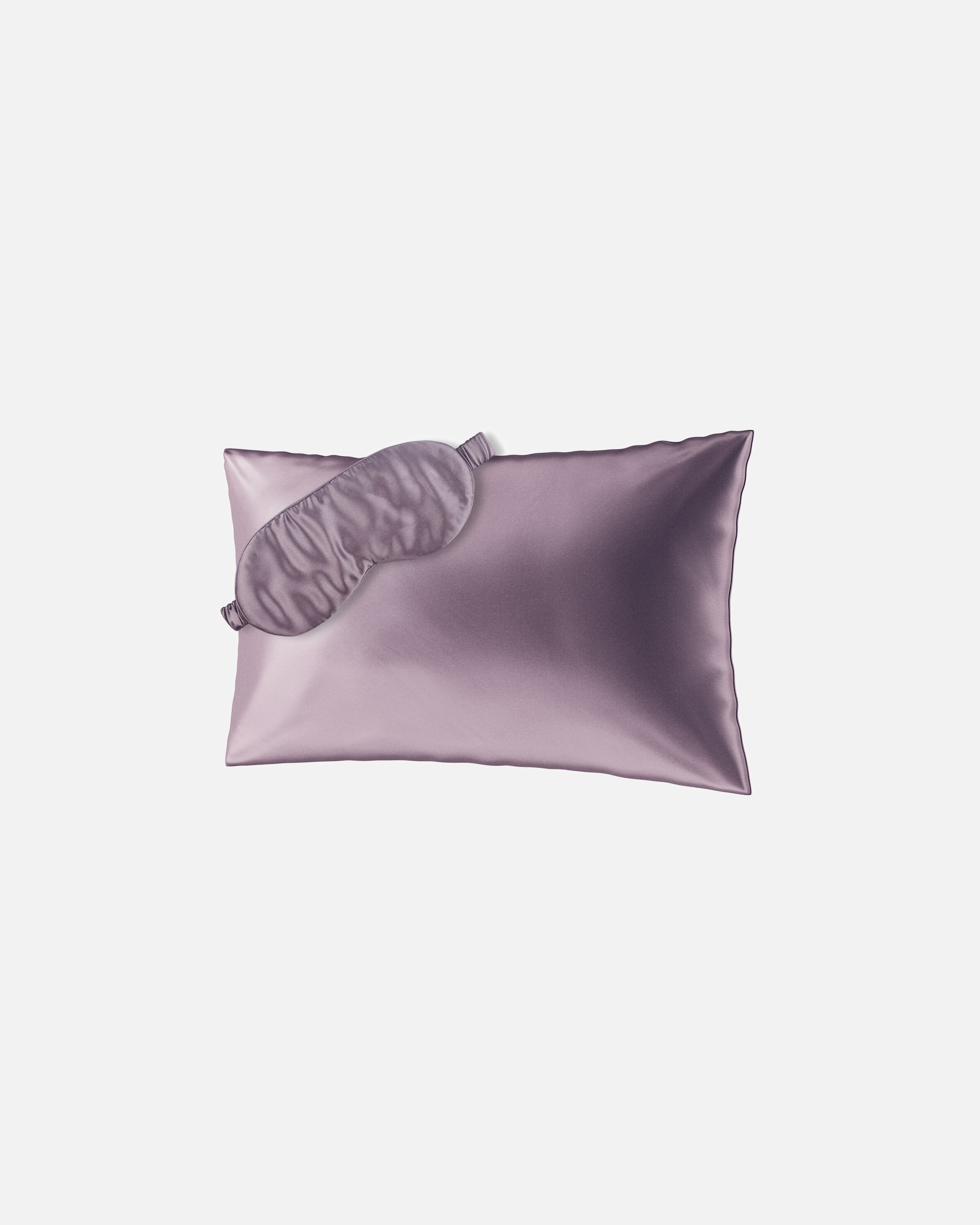 Vankúš pre Pre ženy Ailoria BEAUTY SLEEP SET (40X60) Hodvábna obliečka na vankúš + maska fialová