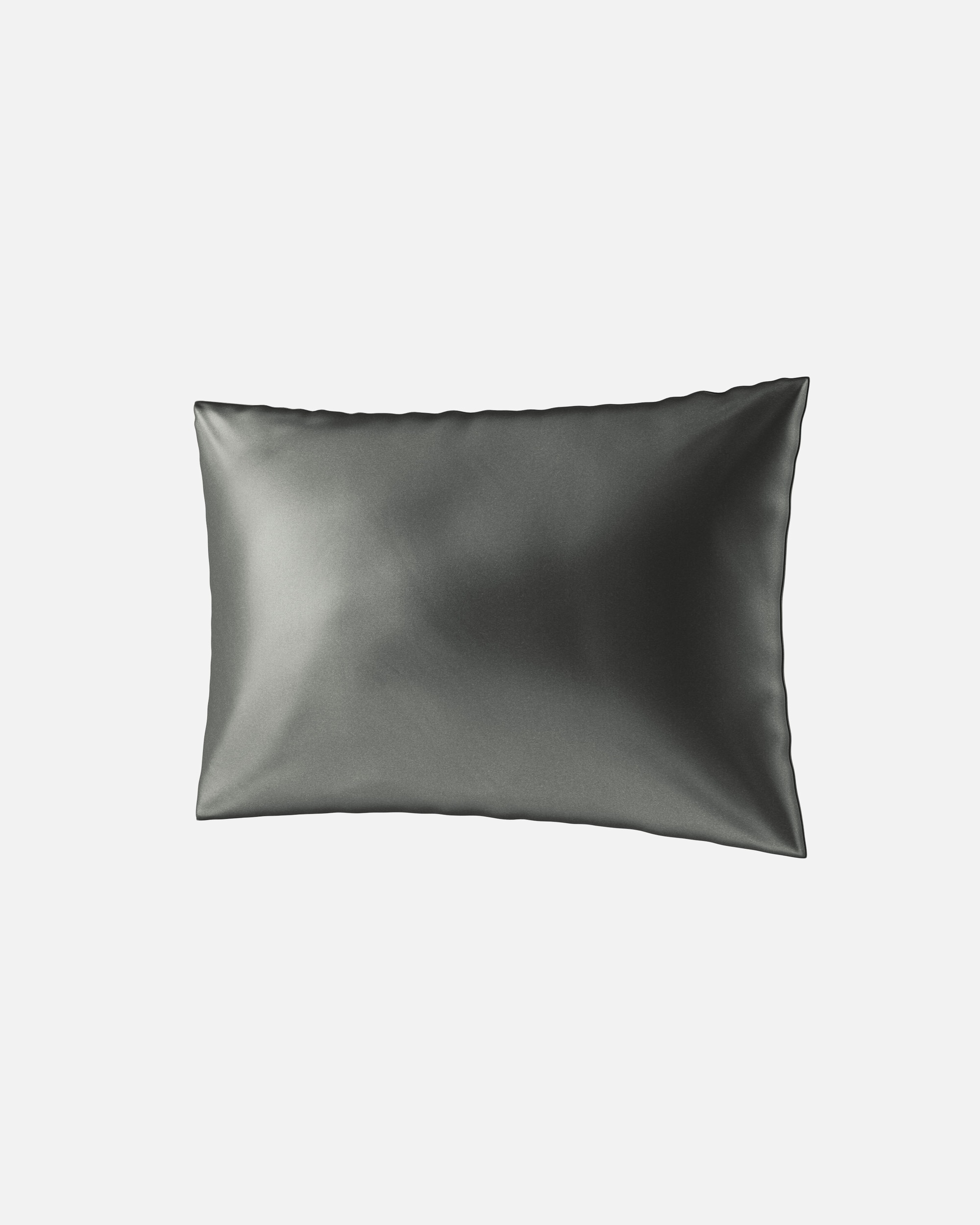 Vankúš pre Pre ženy Ailoria BEAUTY SLEEP (50X70) Hodvábna obliečka na vankúš antracitová