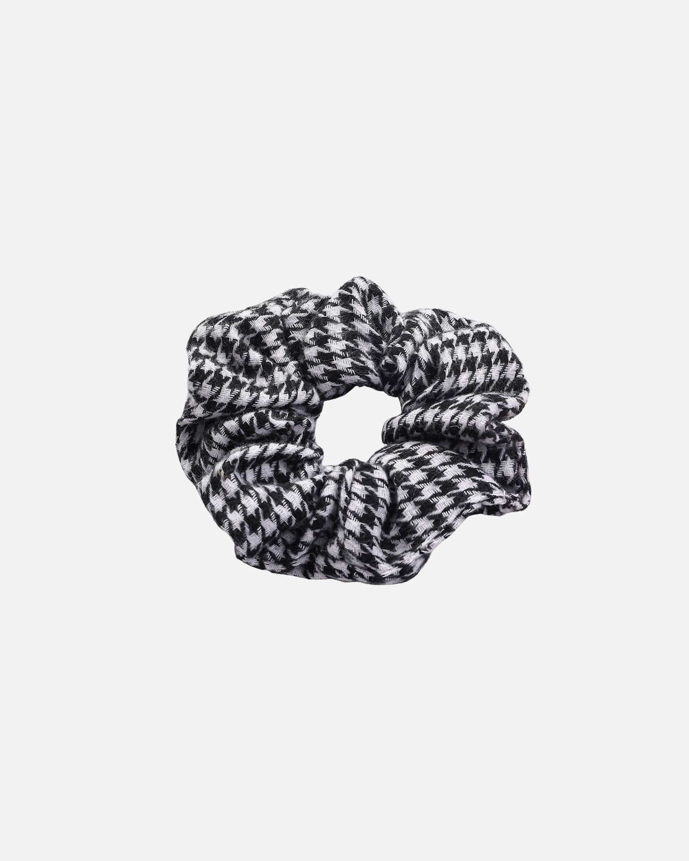 Gumička na vlasy pre Pre ženy SOHO SOHO Pepita Scrunchie - Béžová Bavlnená Gumička do Vlasov SOHO Pepita Scrunchie Gumička do Vlasov Čiernobiela