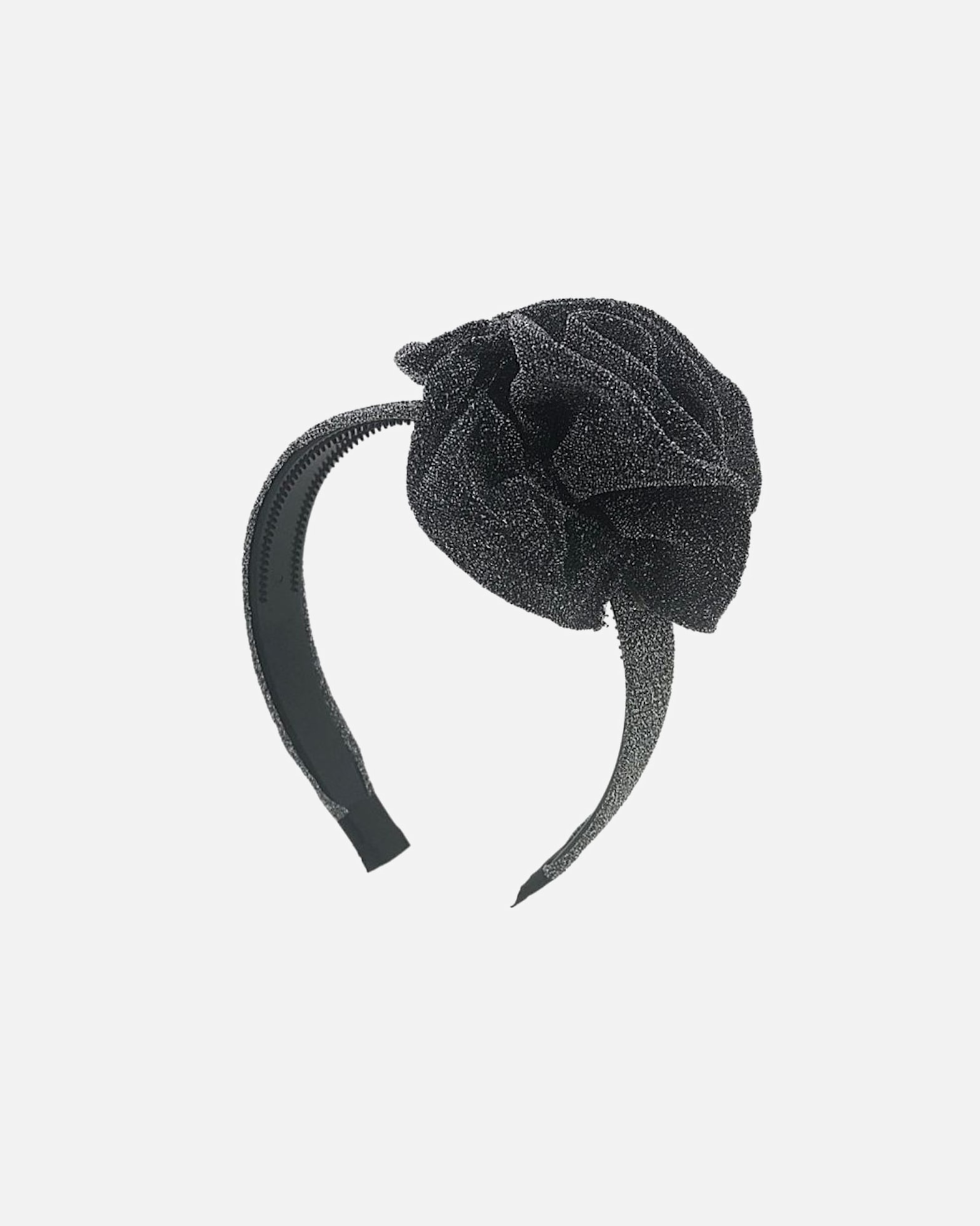 Čelenka pre Unisex SOHO Trblietavá čelenka do vlasov s mašľou Strieborná