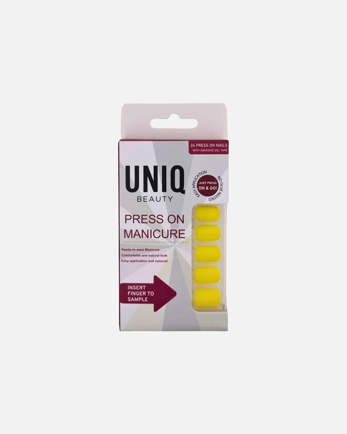 Umelé nechty pre Unisex UNIQ UNIQ Click On / Press On Manikúra: Nalepovacie nechty Sunshine