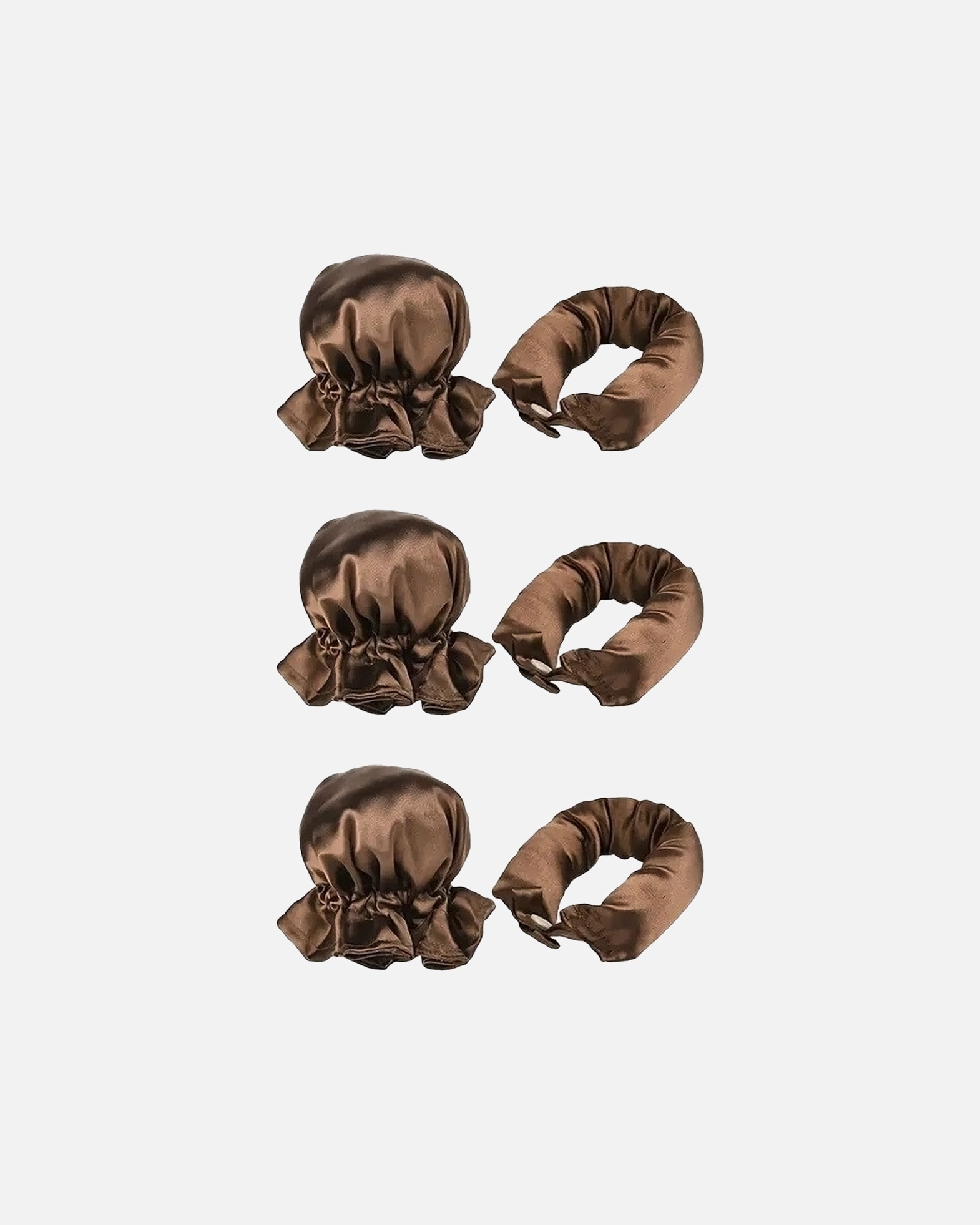 Natáčky pre Pre ženy SOHO SOHO Heatless Flexi Rod Buns: Natáčky pre kučery bez tepla Braun