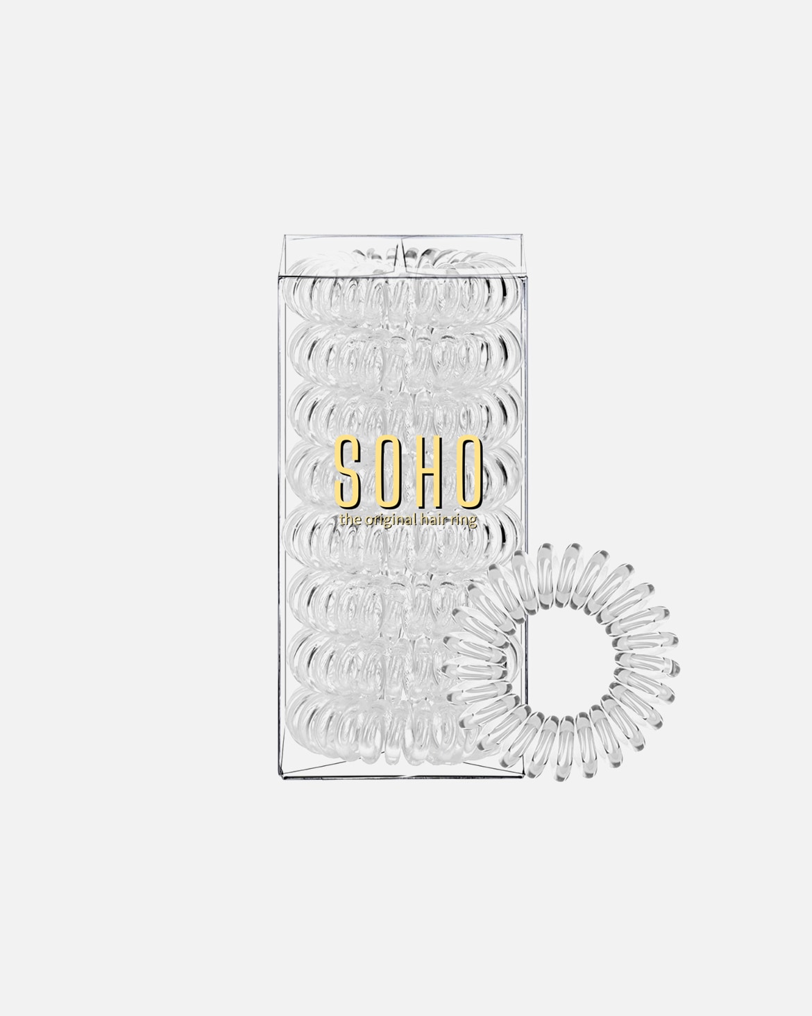 Gumička na vlasy pre Unisex SOHO Špirálové gumičky do vlasov SOHO Crystal Clear