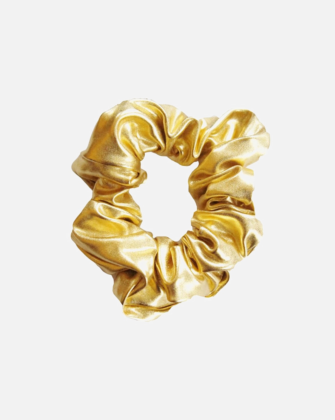 Gumička na vlasy pre Unisex SOHO Metalická scrunchie gumička do vlasov Gold