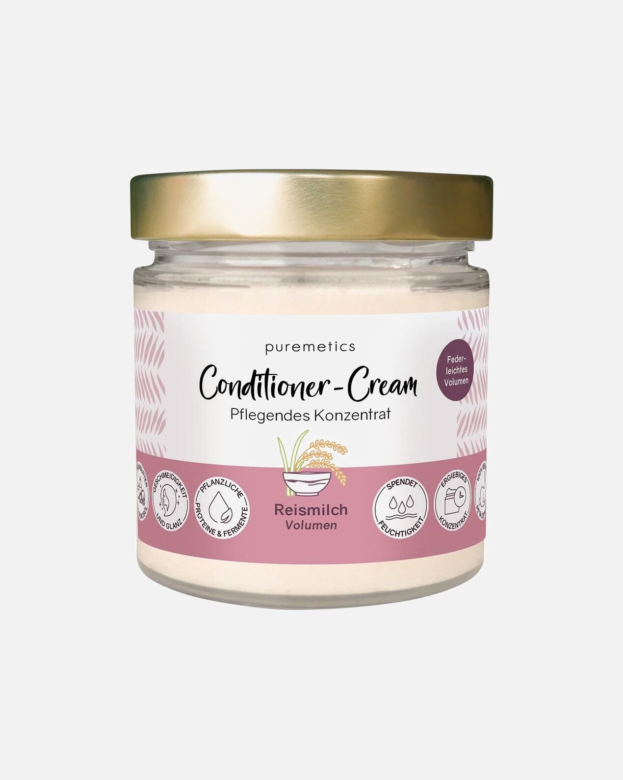 Kondicionér na vlasy pre Unisex puremetics Objemový kondicionér Cream 'Rice Milk' 150 g