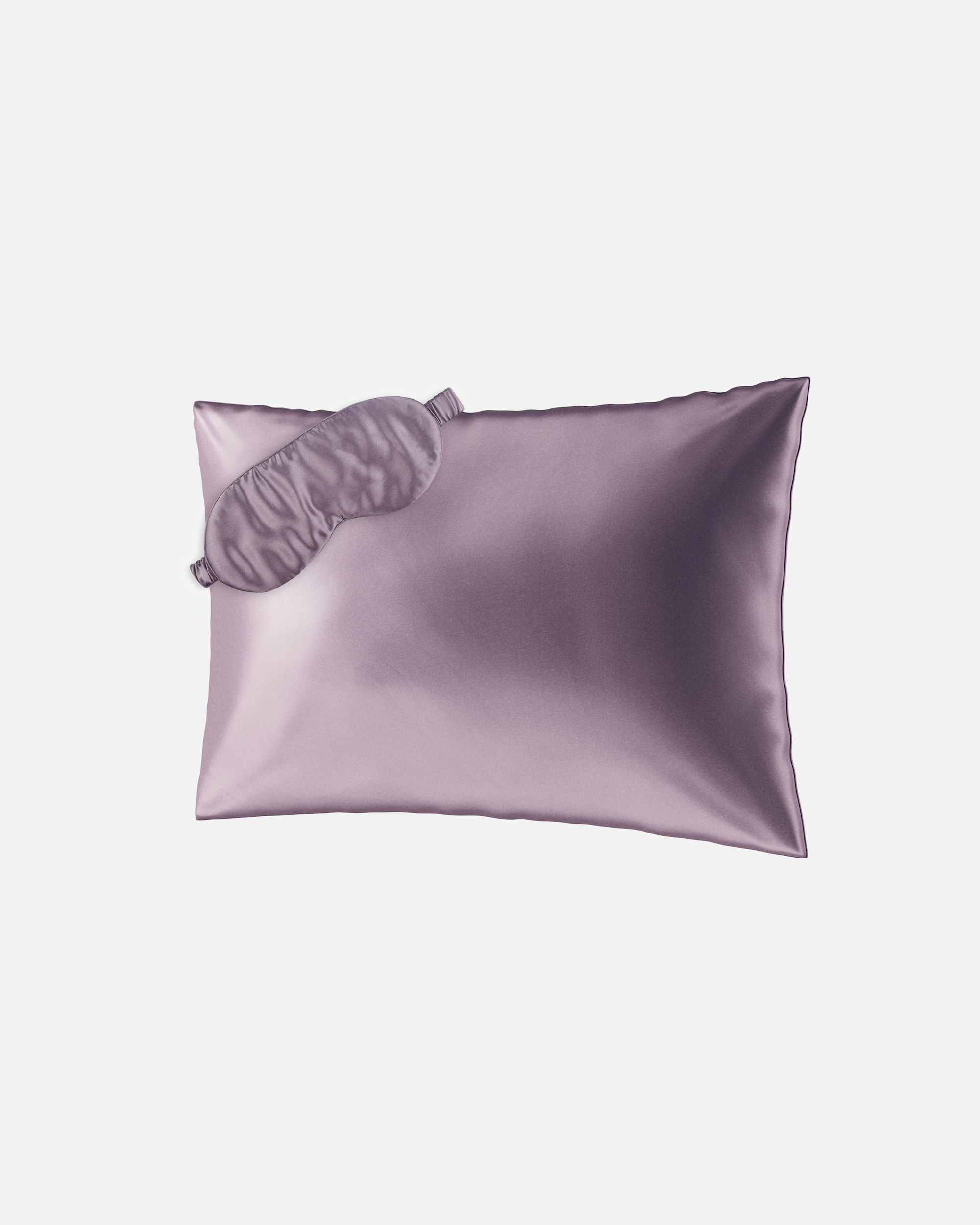 Vankúš pre Pre ženy Ailoria BEAUTY SLEEP SET (50X70) Hodvábna obliečka na vankúš + maska fialová