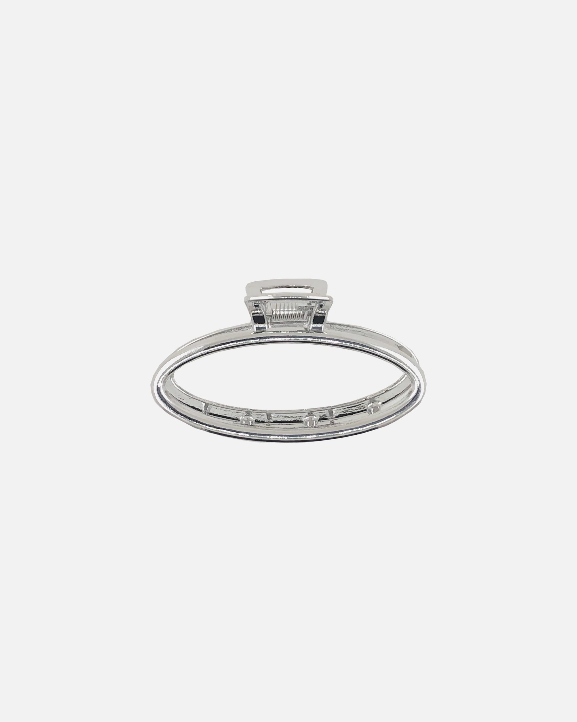 Spona do vlasov pre Pre ženy SOHO Oval Small Metall Haarklammer – Oválna kovová spona do vlasov Strieborná