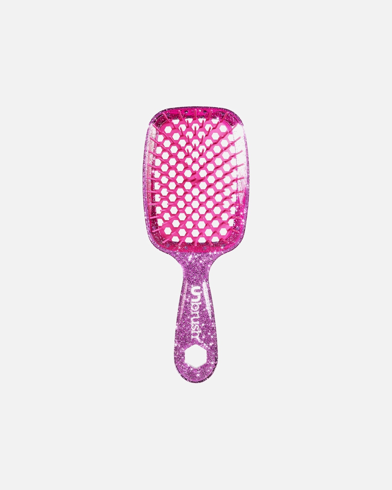 Detangler pre Unisex UNbrush Detangling Hair Brush Glitter - Rose Quartz 1 kus