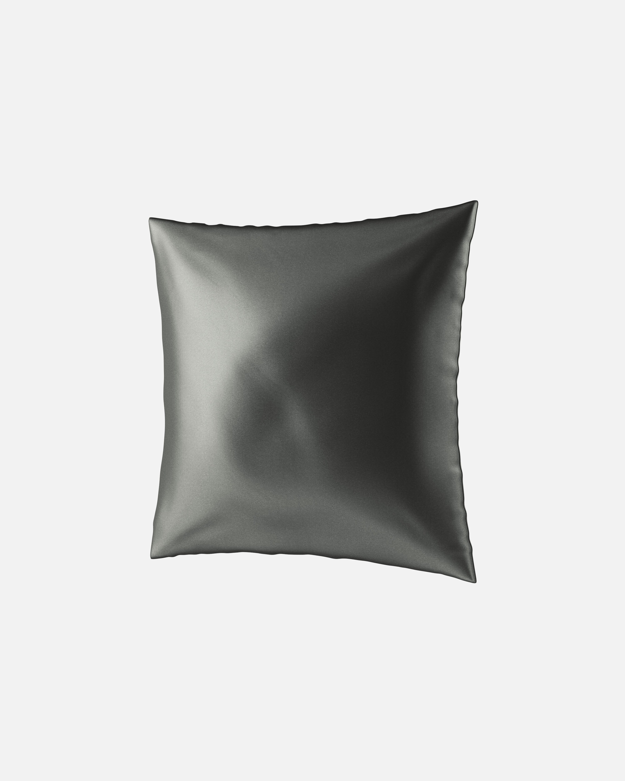 Vankúš pre Pre ženy Ailoria BEAUTY SLEEP (65X65) Hodvábna obliečka na vankúš antracitová