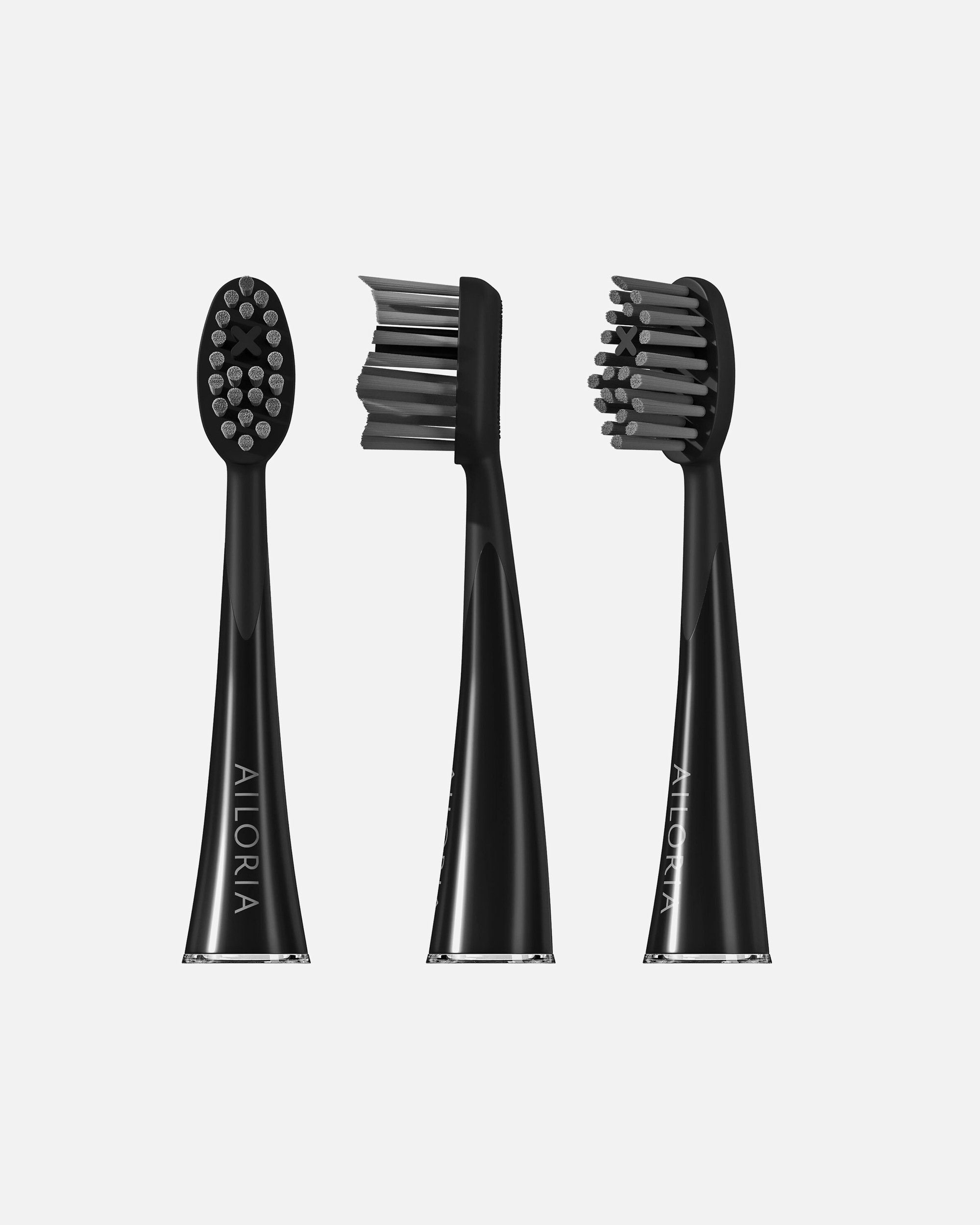 Elektrická zubná kefka pre Unisex SHINE BRIGHT Sada 6 náhradných hlavíc kefiek Extra Clean čierna