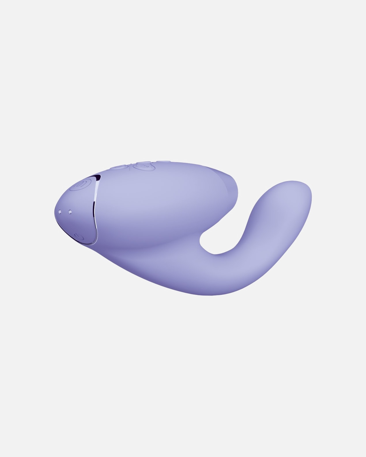 Vibrátor pre Pre ženy Womanizer Lilac Luxusný dvojitý stimulátor s technológiou Pleasure Air pre klitoris a vibráciami pre bod G 1 Stk.