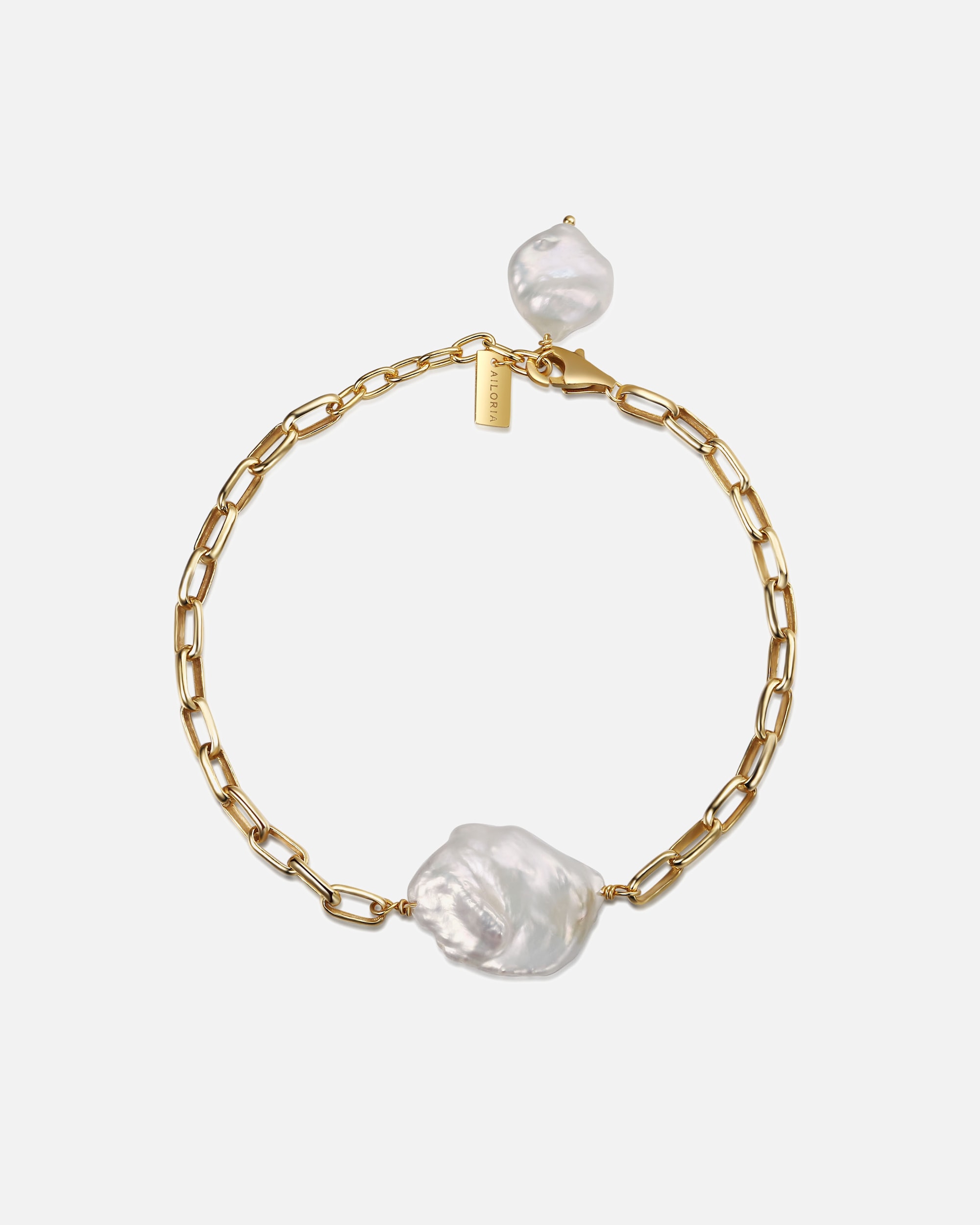 Náramok pre Pre ženy Ailoria SHINJU Náramok zlatý/biela perla onesize