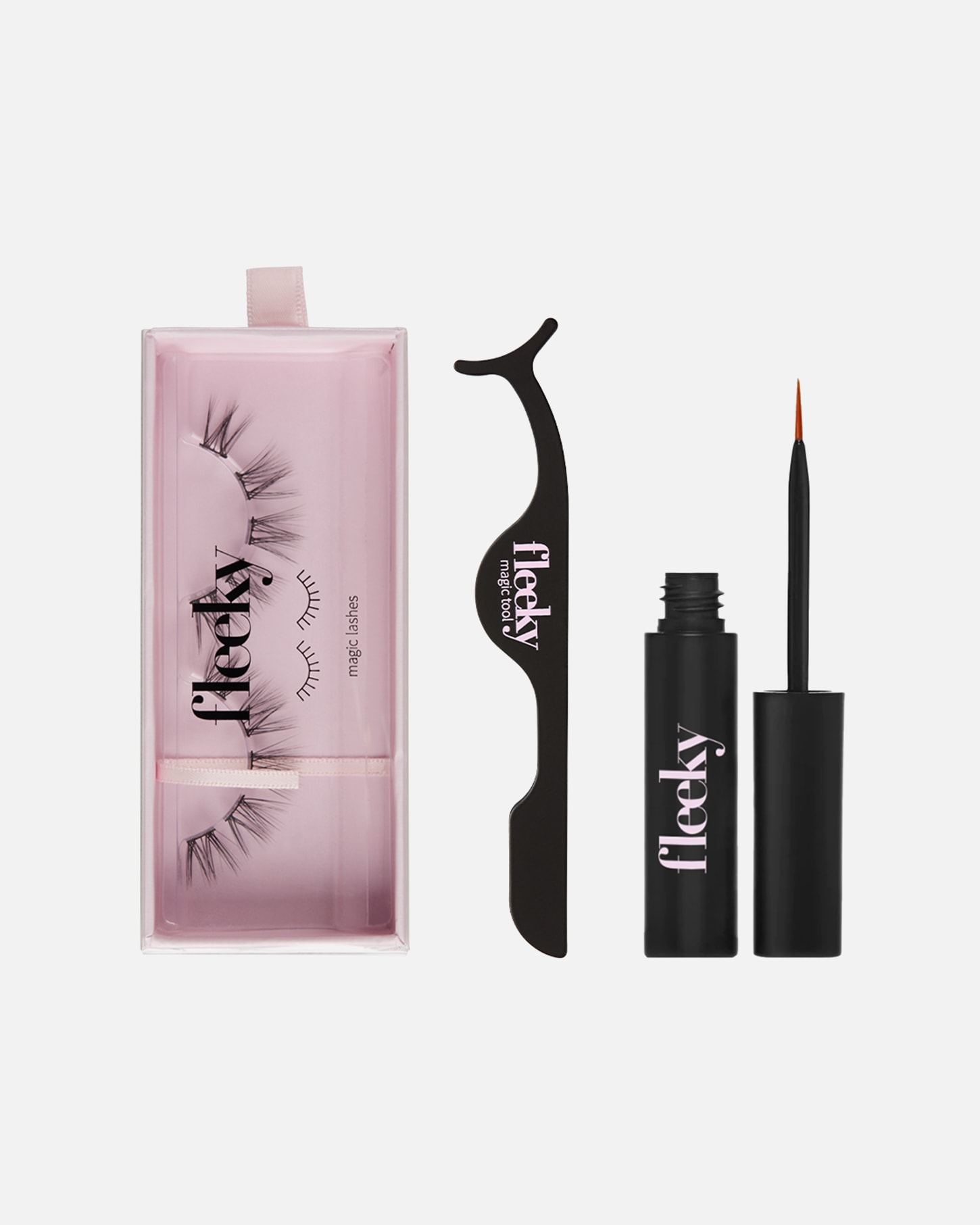Umelé mihalnice pre Unisex Fleeky Magic Lashes Kit – Umelé riasy s lepidlom a aplikátorom Passion