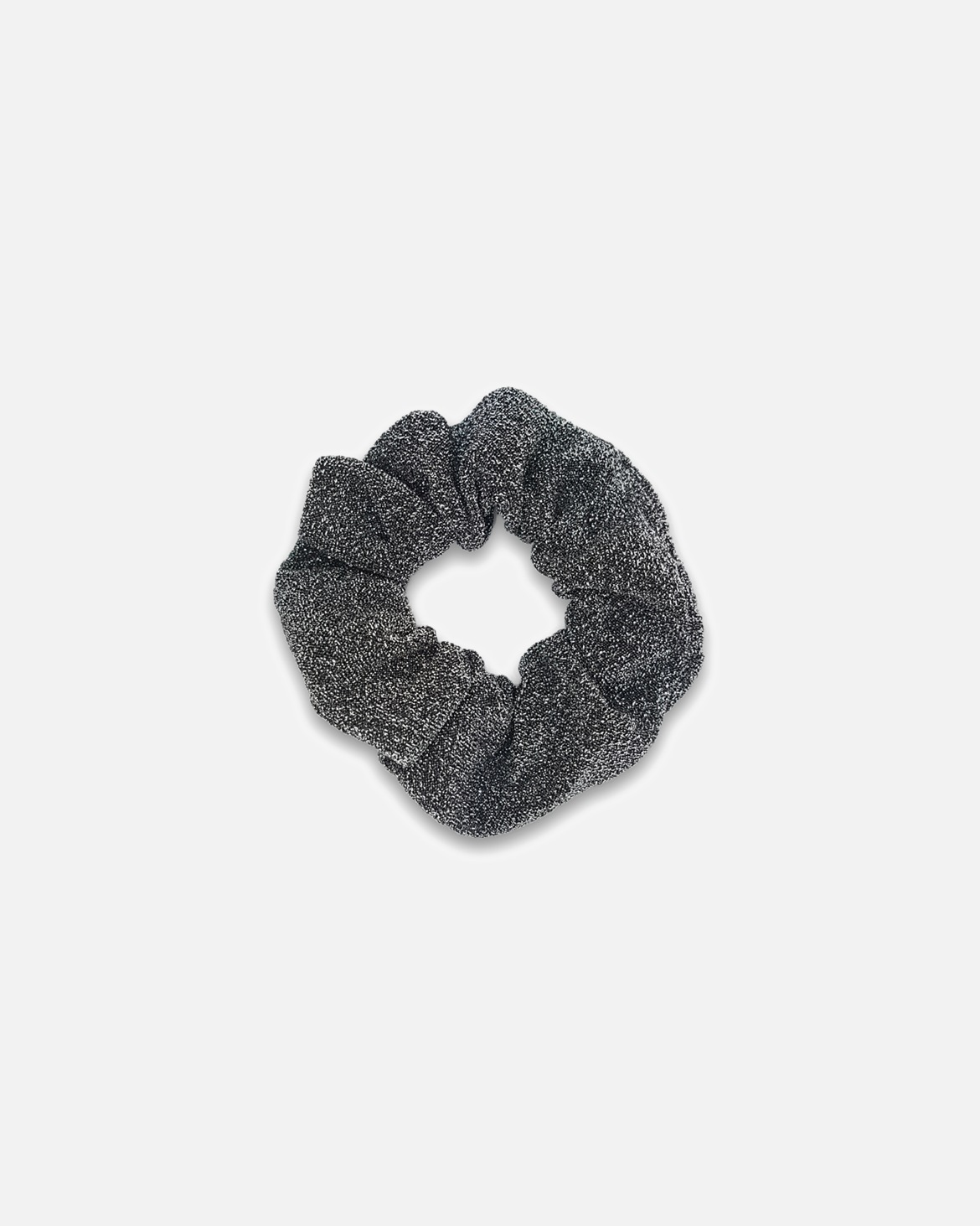 Gumička na vlasy pre Pre ženy SOHO Trblietavá scrunchie gumička do vlasov Silver