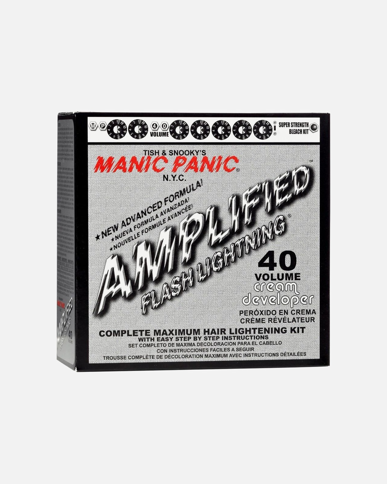 Zosvetlenie a bielenie pre Unisex Manic Panic Flash Lightning Bleach Kit 40 Volume 1 kus