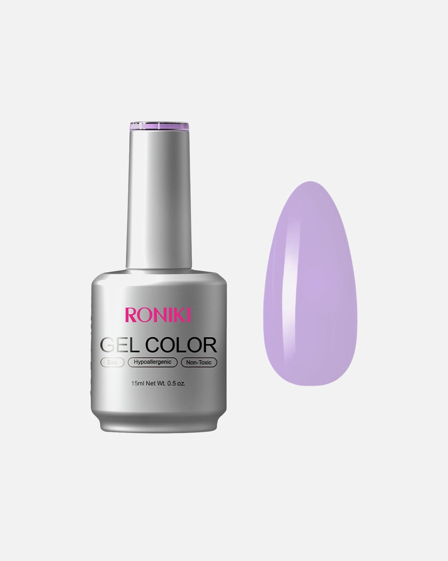 UV lak na nechty pre Unisex UNIQ RONIKI Macaron Gel Serie – UV gél lak Bright Ube