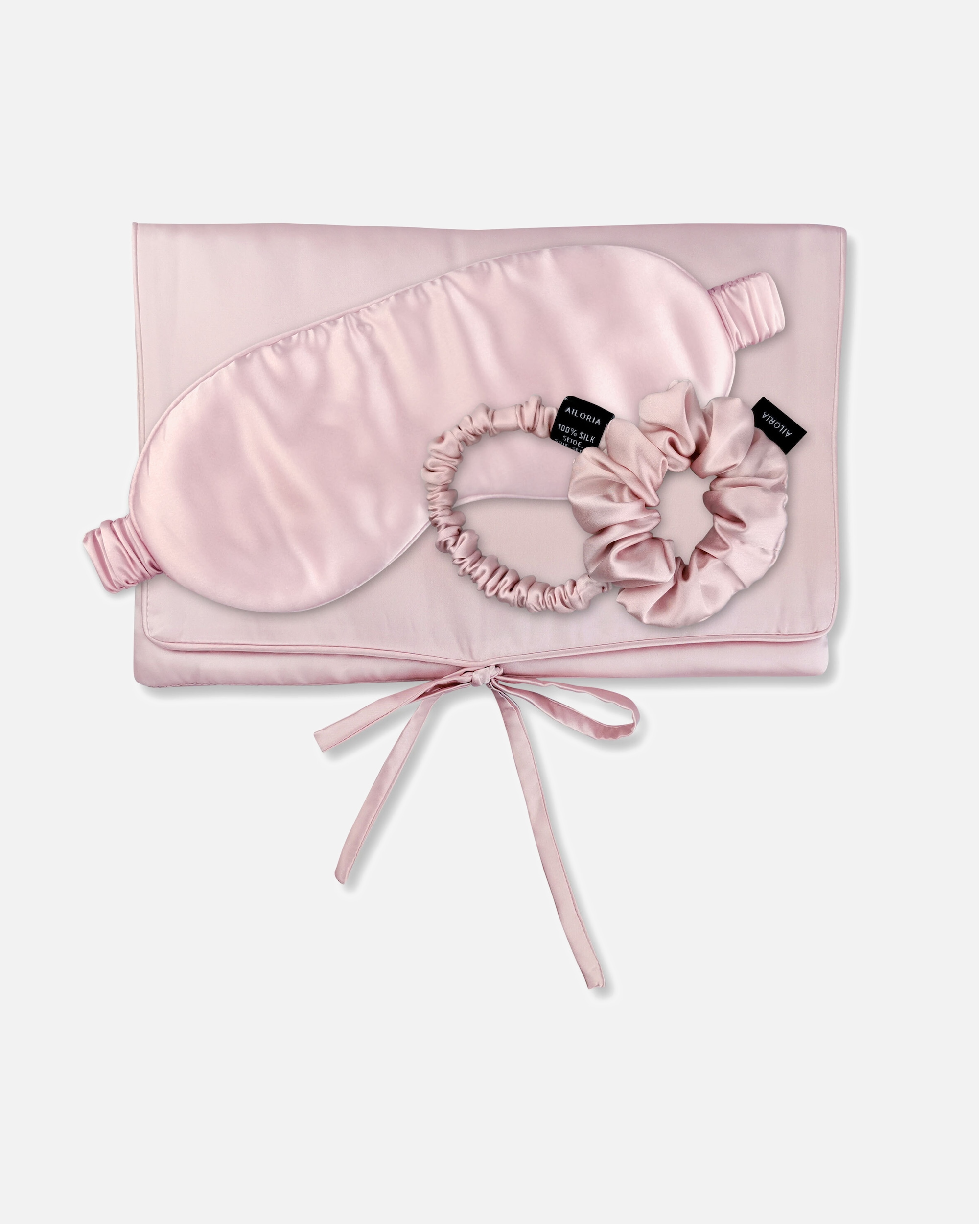 Čelenka pre Pre ženy Ailoria TRAVEL SET HAIR Vak, maska na spanie, škraboška S a škraboška M ružová
