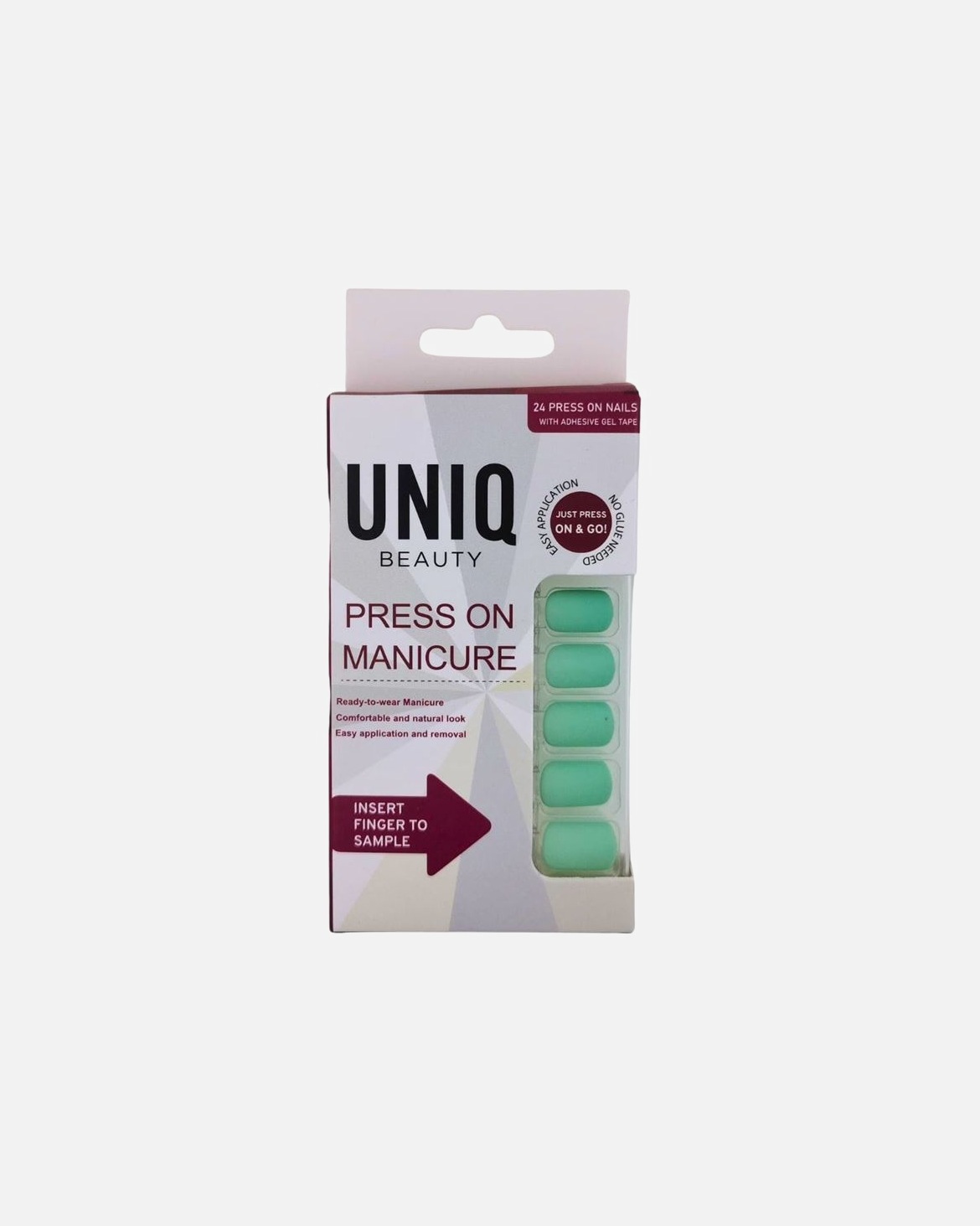 Umelé nechty pre Unisex UNIQ UNIQ Click On / Press On Manikúra: Nalepovacie nechty Mint