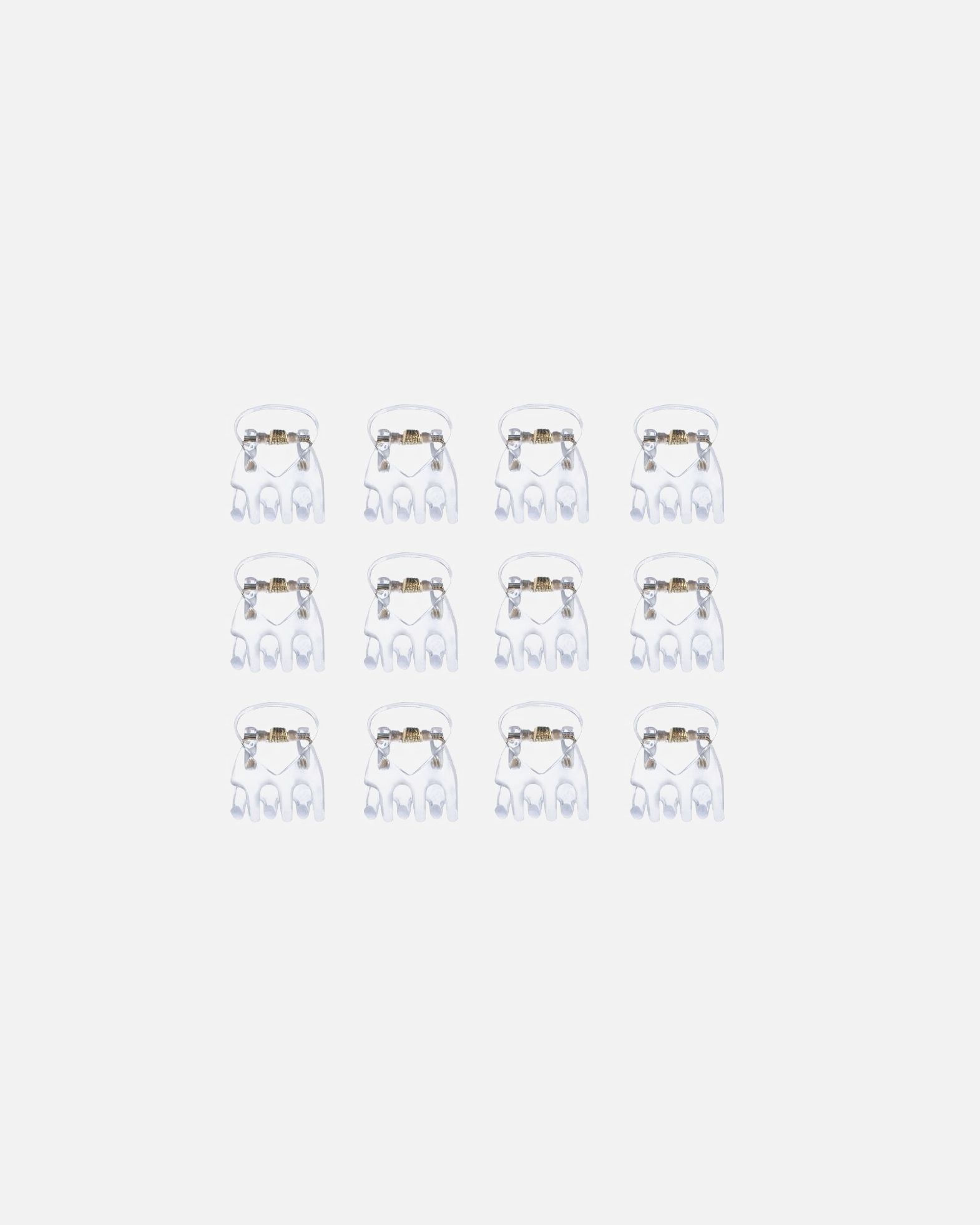 Spona do vlasov pre Unisex SOHO Lucca Mini Sponka do vlasov Transparentná