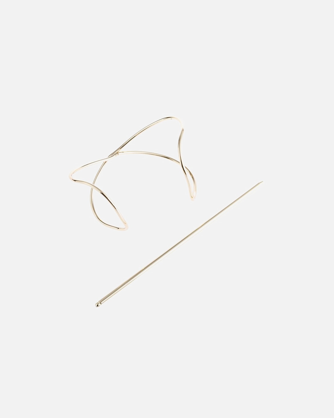 Spona do vlasov pre Pre ženy SOHO Elegantná manžeta do vlasov v tvare X Gold