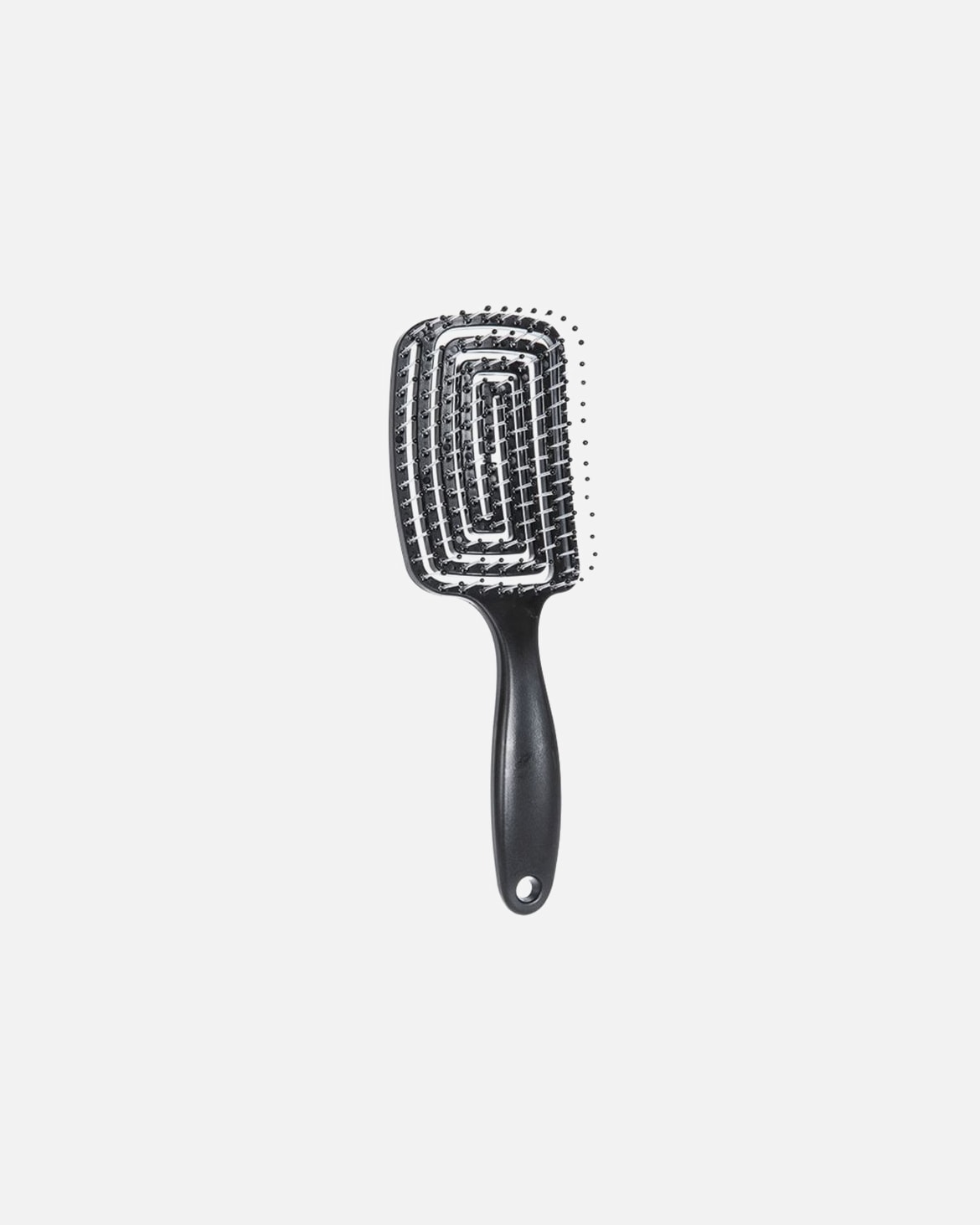 Detangler pre Unisex TBC Detangling Hollow Black - kefa na rozčesávanie vlasov Schwarz