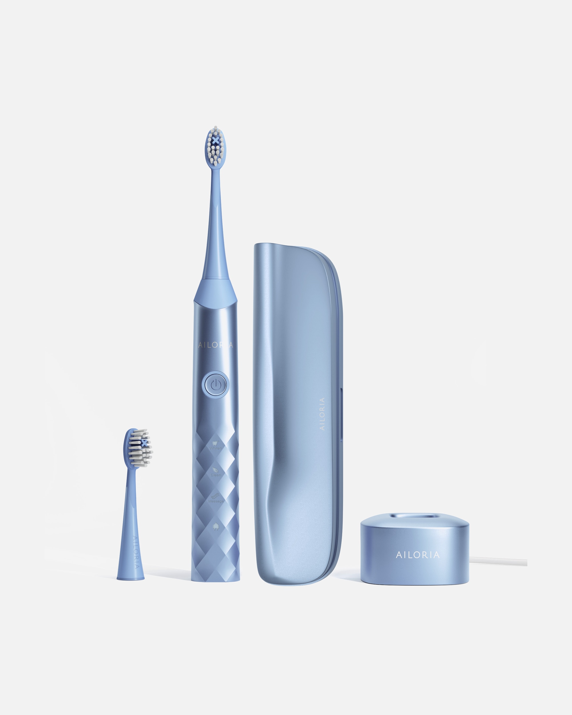 Elektrická zubná kefka pre Unisex Ailoria SHINE BRIGHT USB-SONIC TOOTHBRUSH Letná edícia modrá