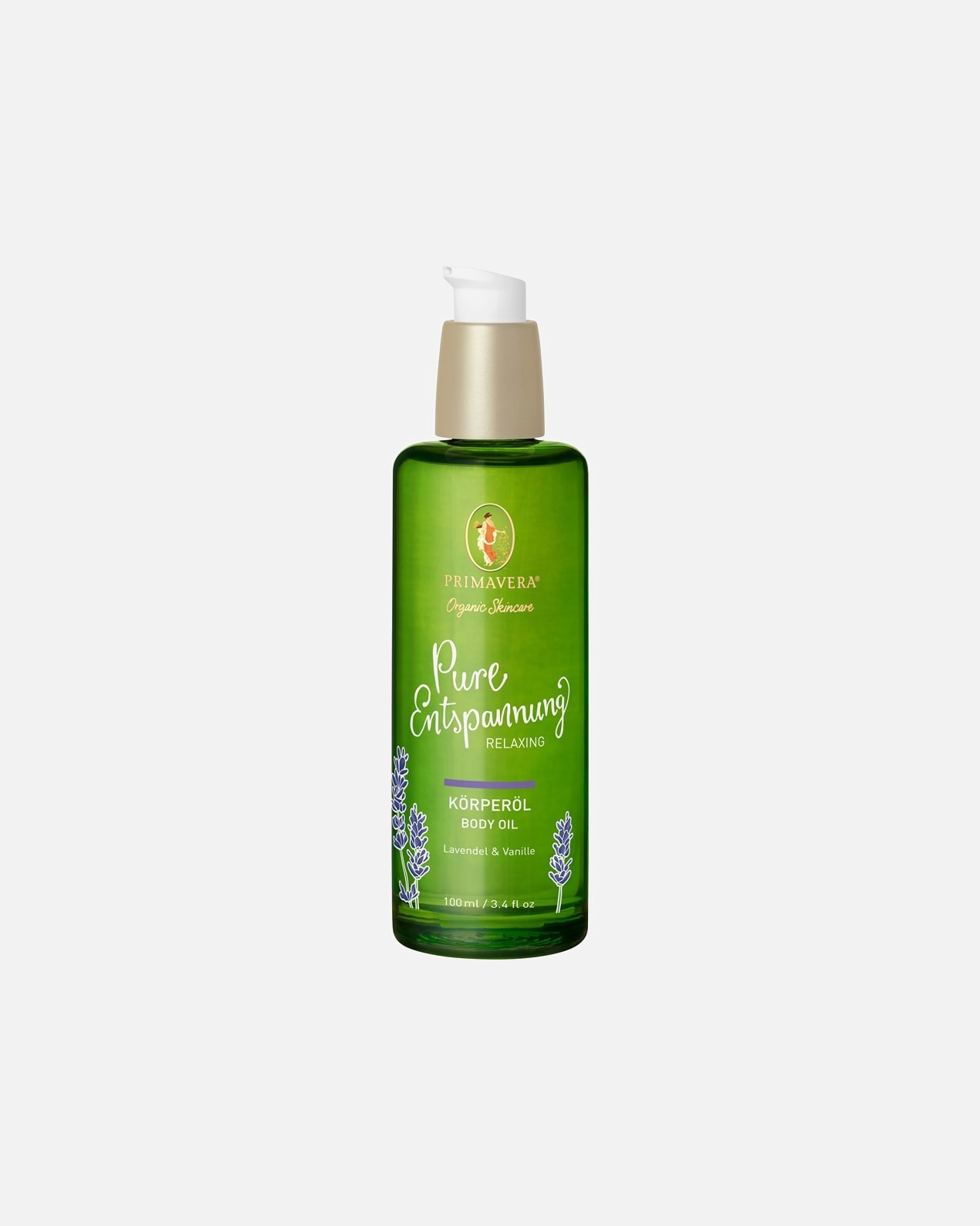 Telový olej pre Unisex Primavera Čistá relaxácia Telový olej 100 ml