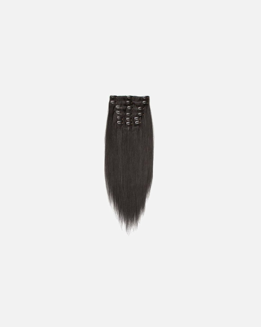 Nástavce pre Unisex Fashiongirl Clip-in Extensions #1B Tiefschwarz - 65 cm #1B Tiefschwarz - 50 cm